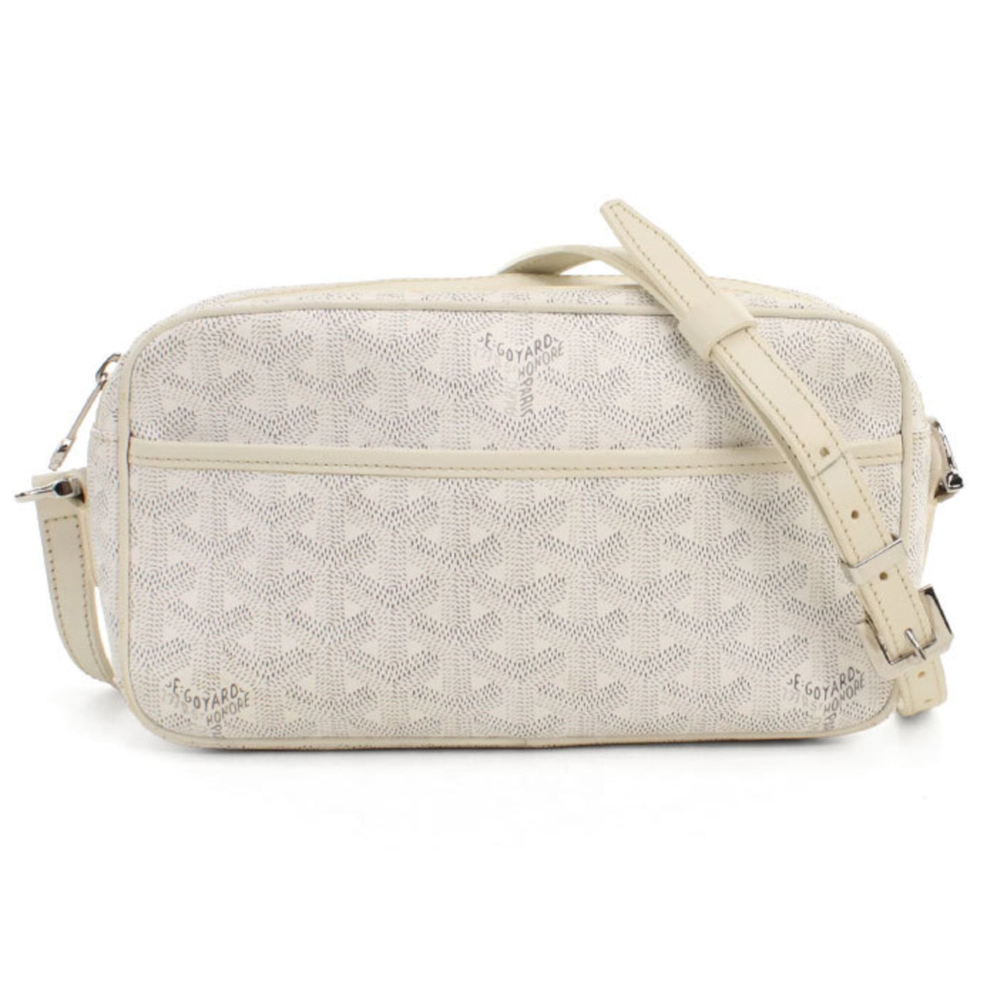 Goyard White Canvas Shoulder Bag (Pre-Owned)