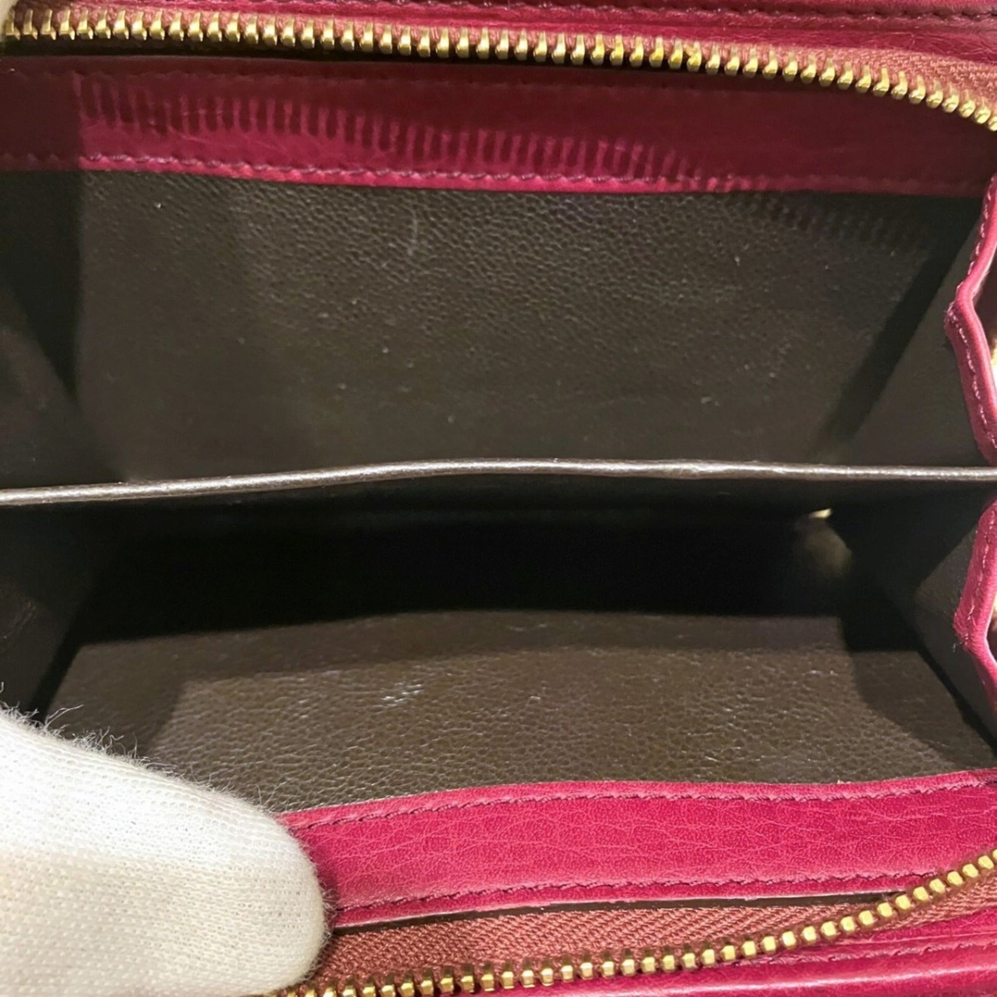 Gucci Bordeaux Leather Wallet (Tri-Fold) (Pre-Owned)