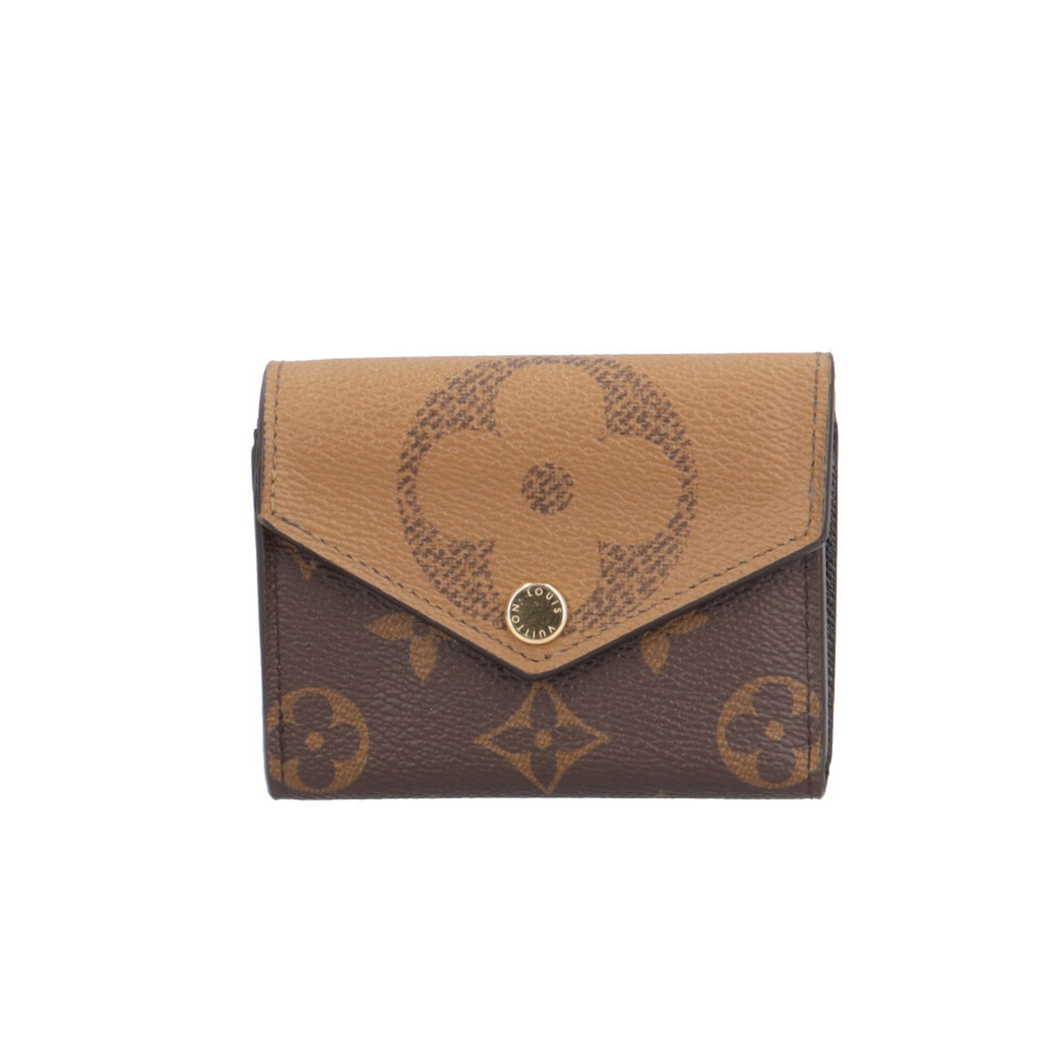 Louis Vuitton Brown Monogram Or Monogram Wallet (Tri-Fold) (Pre-Owned)
