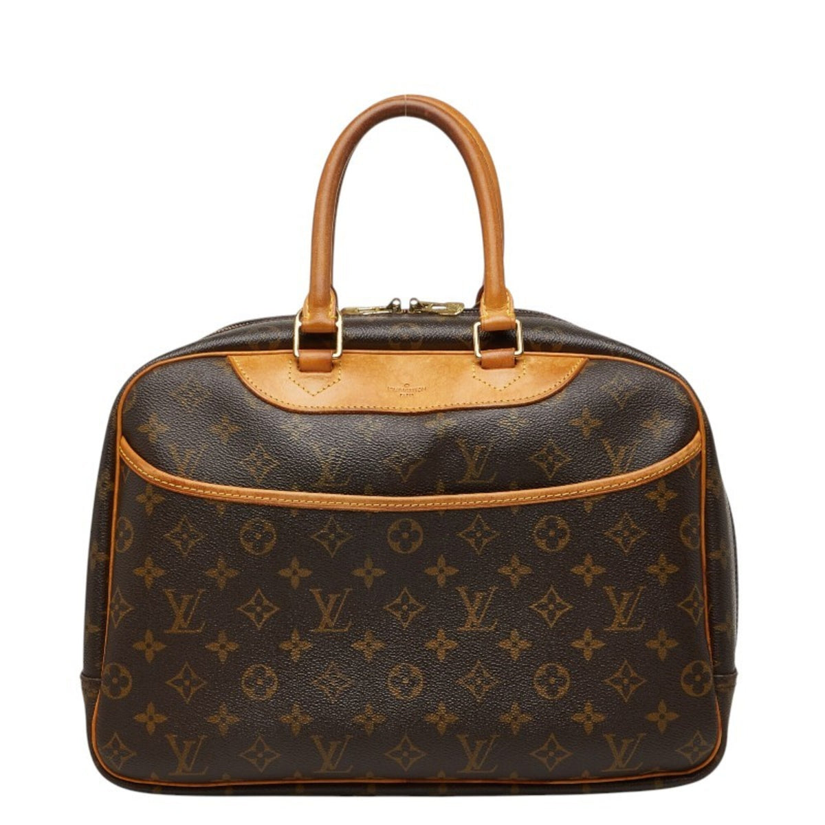 Louis Vuitton Brown Pvc Leather Handbag (Pre-Owned)