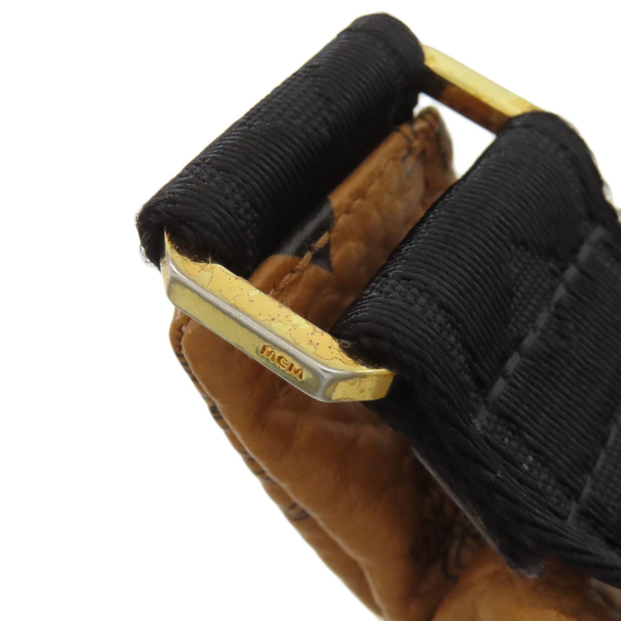 Mcm Brown Pvc Fanny Pack (Pre-Owned)
