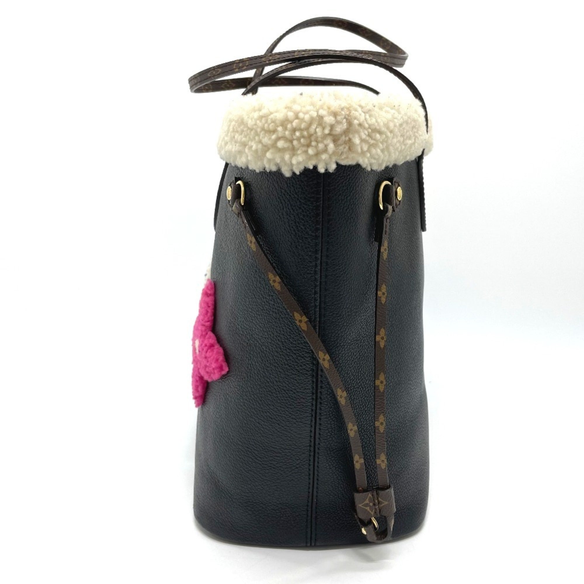 Louis Vuitton Black Monogram Monogram Leather Shoulder Bag Tote Bag (Pre-Owned)