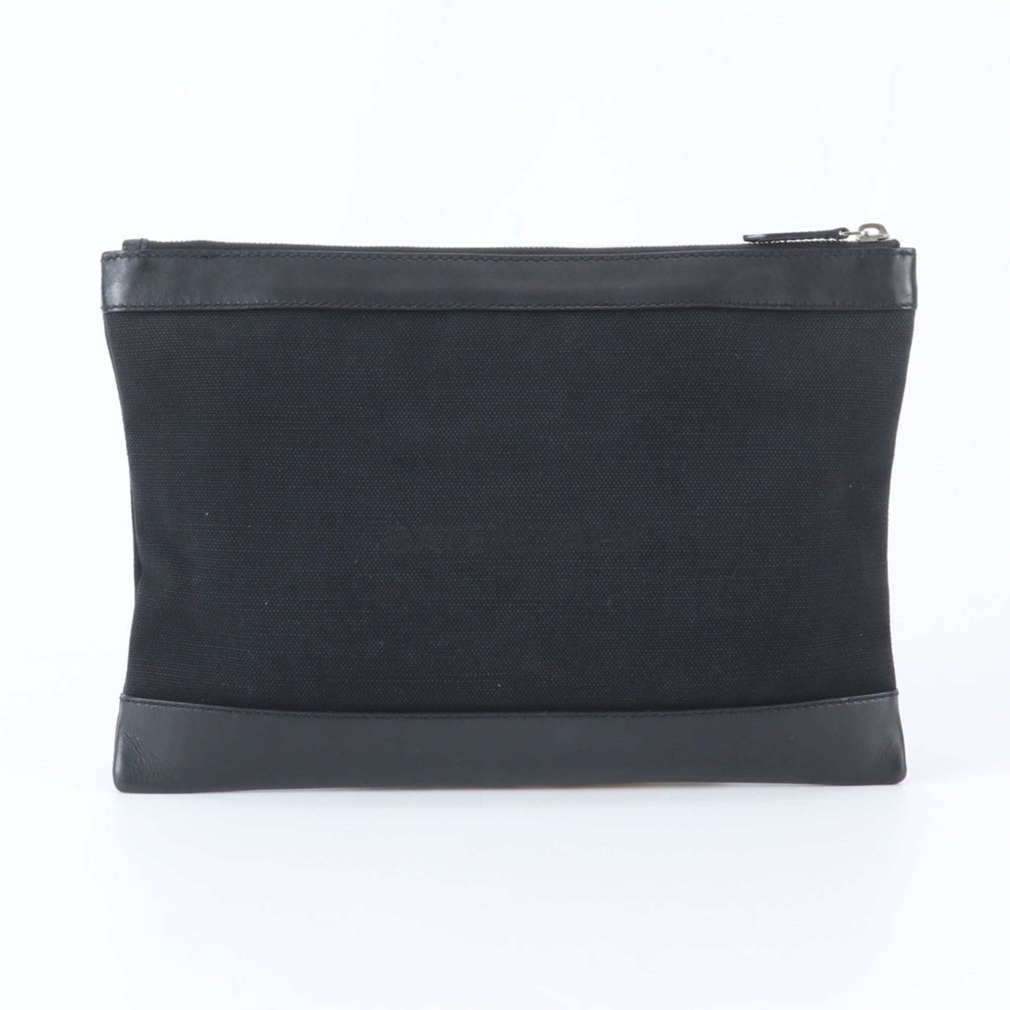 Balenciaga Black Leather Canvas Handbag (Pre-Owned)