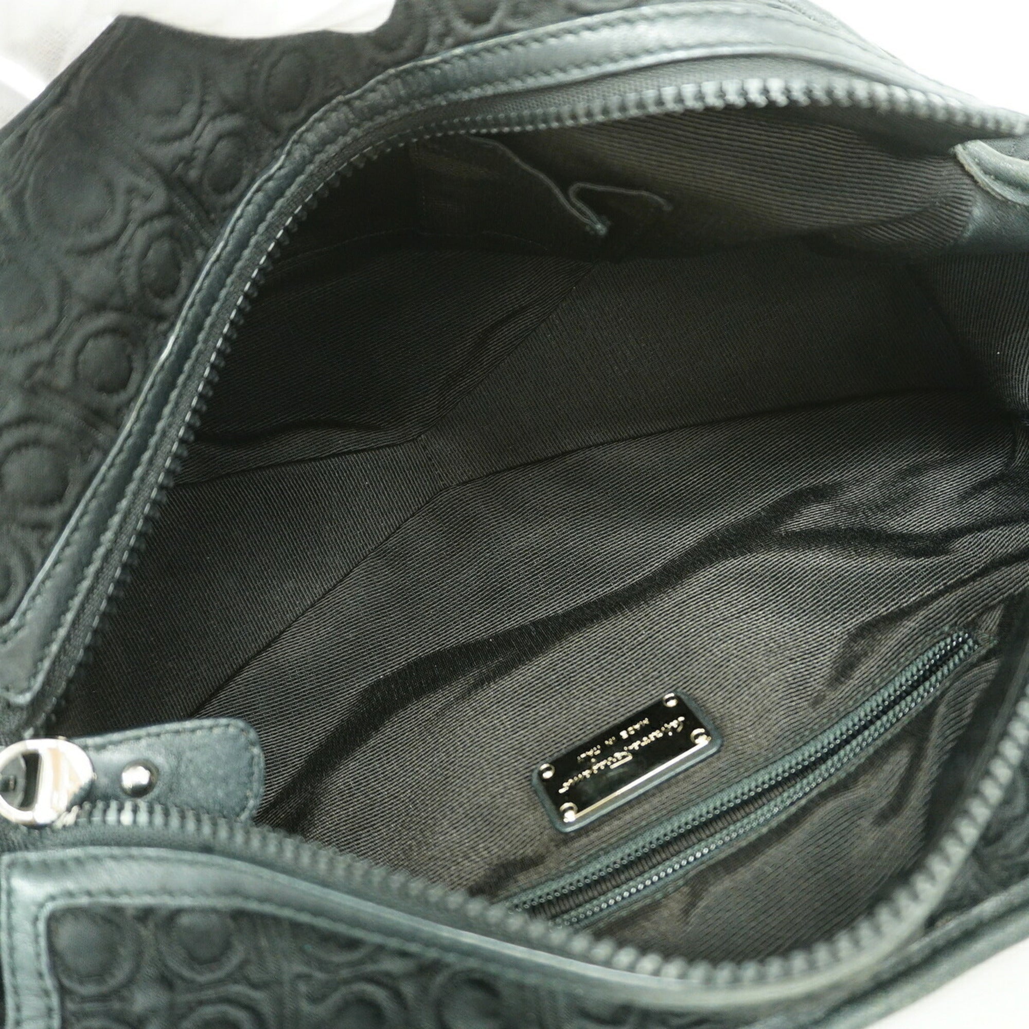 Salvatore Ferragamo Black Nylon Handbag (Pre-Owned)