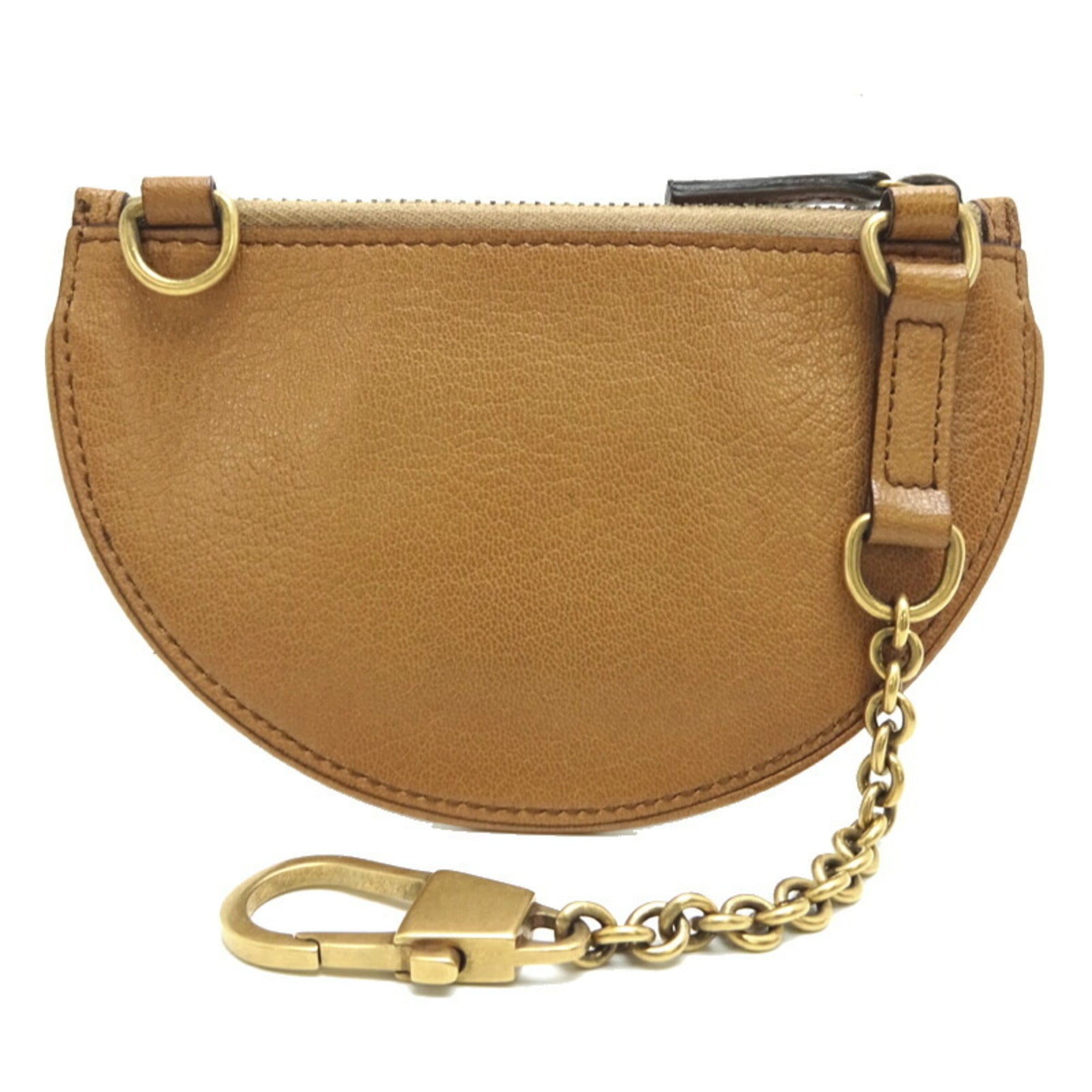 Gucci Brown Camel Leather Coin Purse/Coin Case (Pre-Owned)