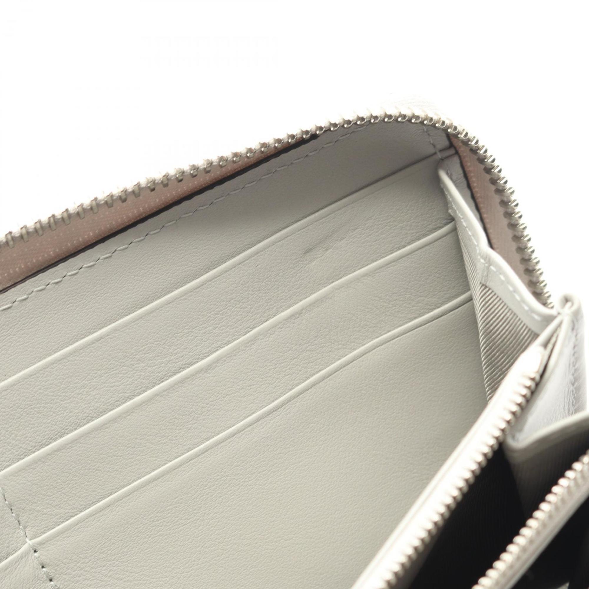Gucci Gray Leather Long Wallet (Bi-Fold) (Pre-Owned)