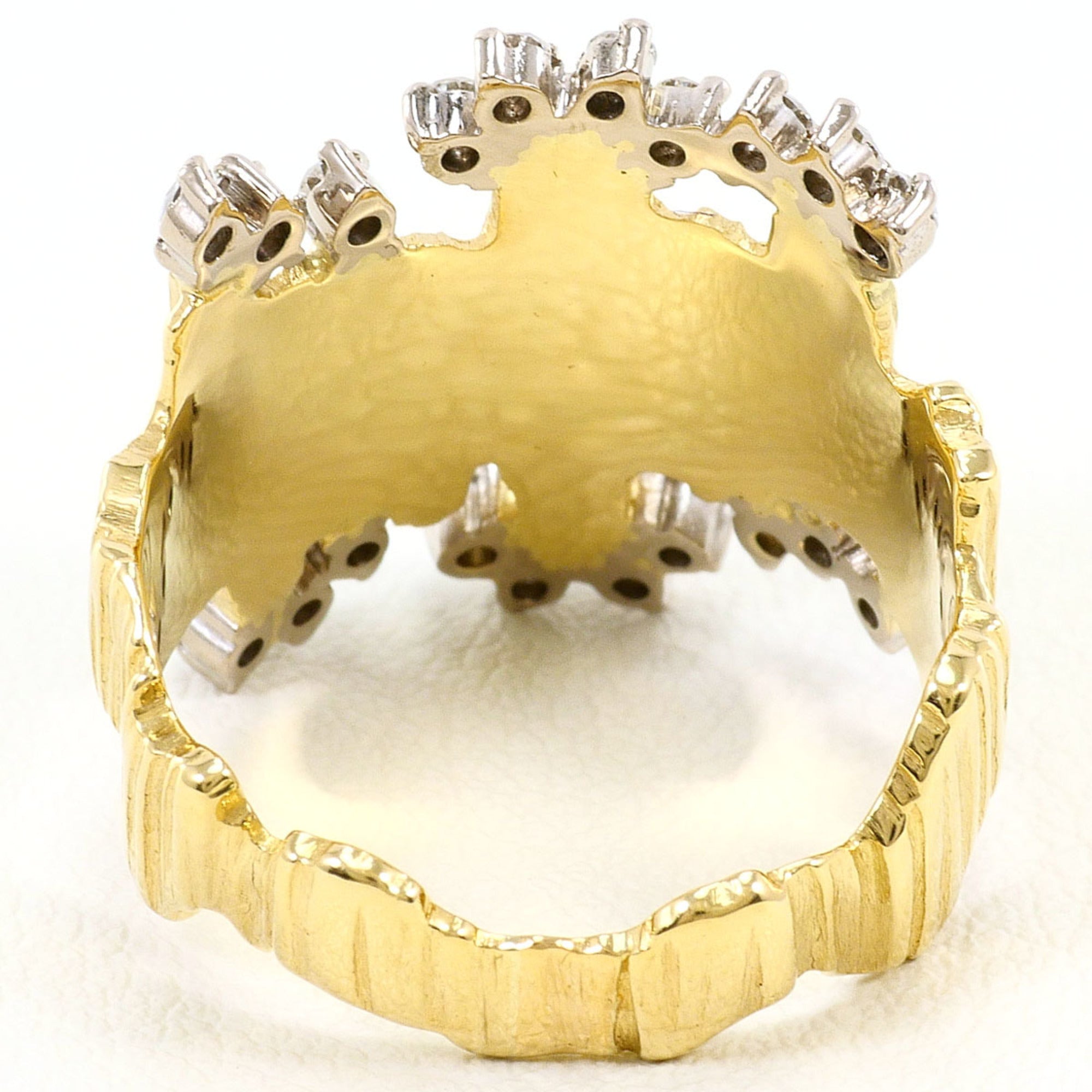 Unbranded White Gold Yellow Gold Yellow Gold (18K) White Gold (18K) Band Ring (Pre-Owned)