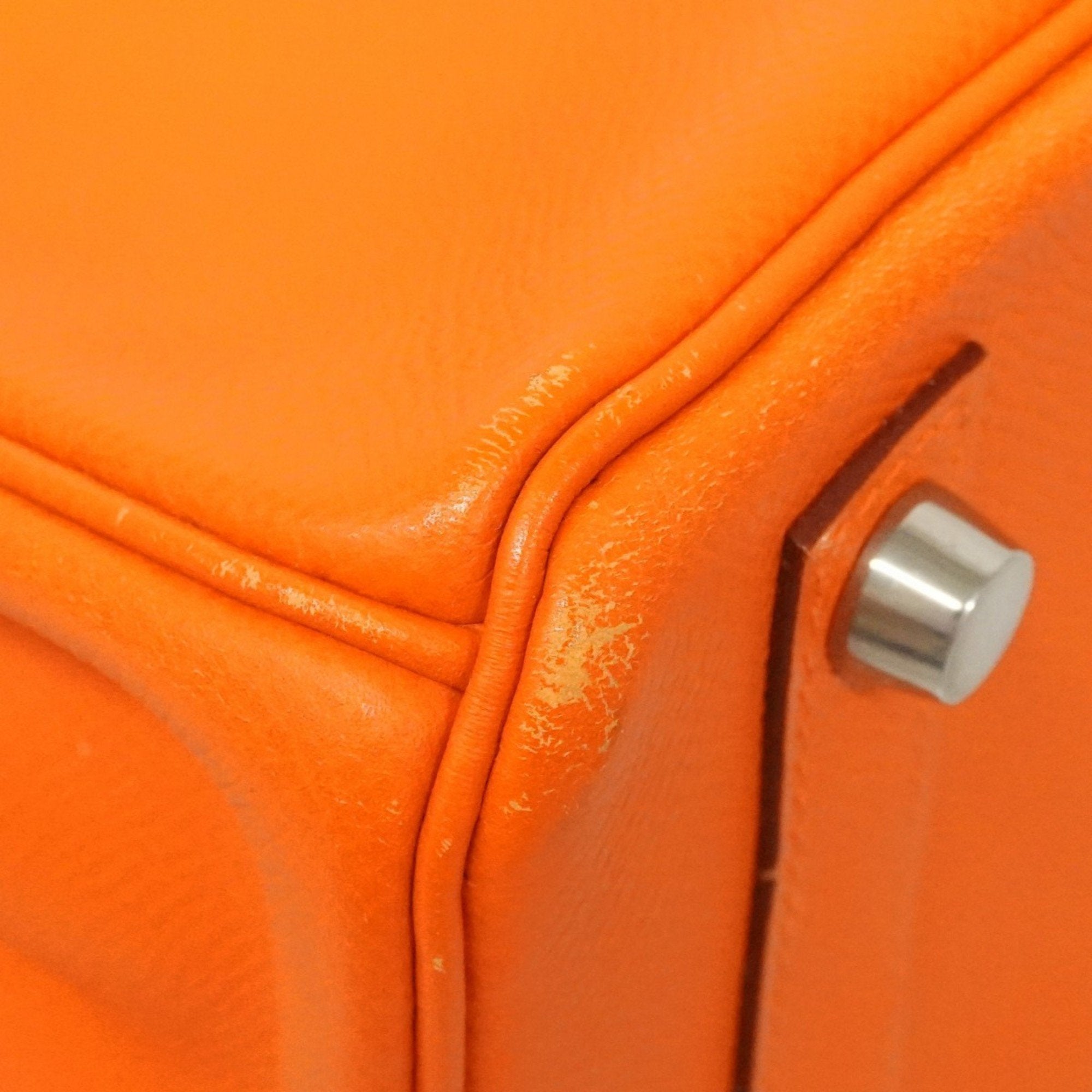 Hermes Orange Epsom Leather Handbag (Pre-Owned)