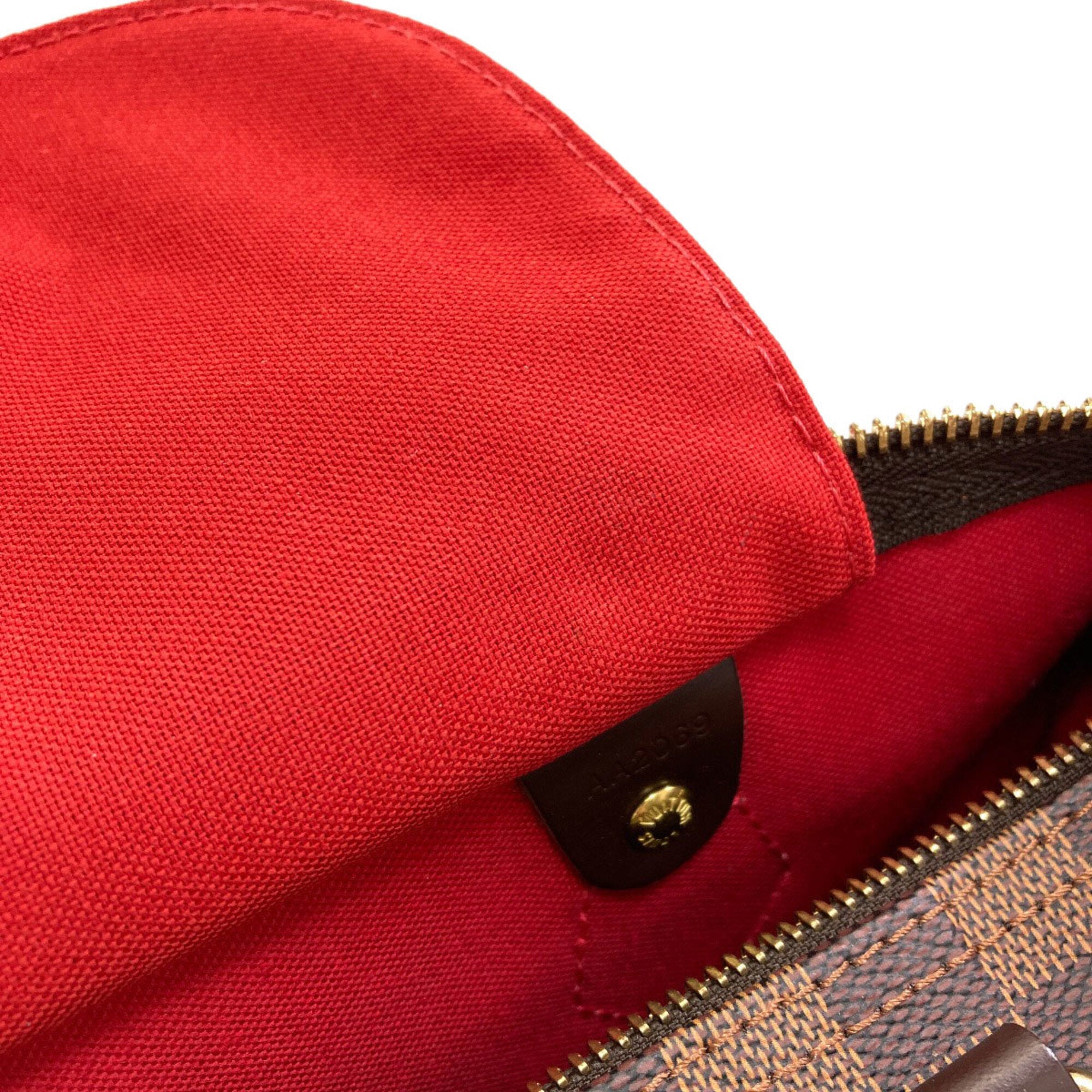 Louis Vuitton Damier Canvas Ebene Damier Canvas Boston Bag (Pre-Owned)