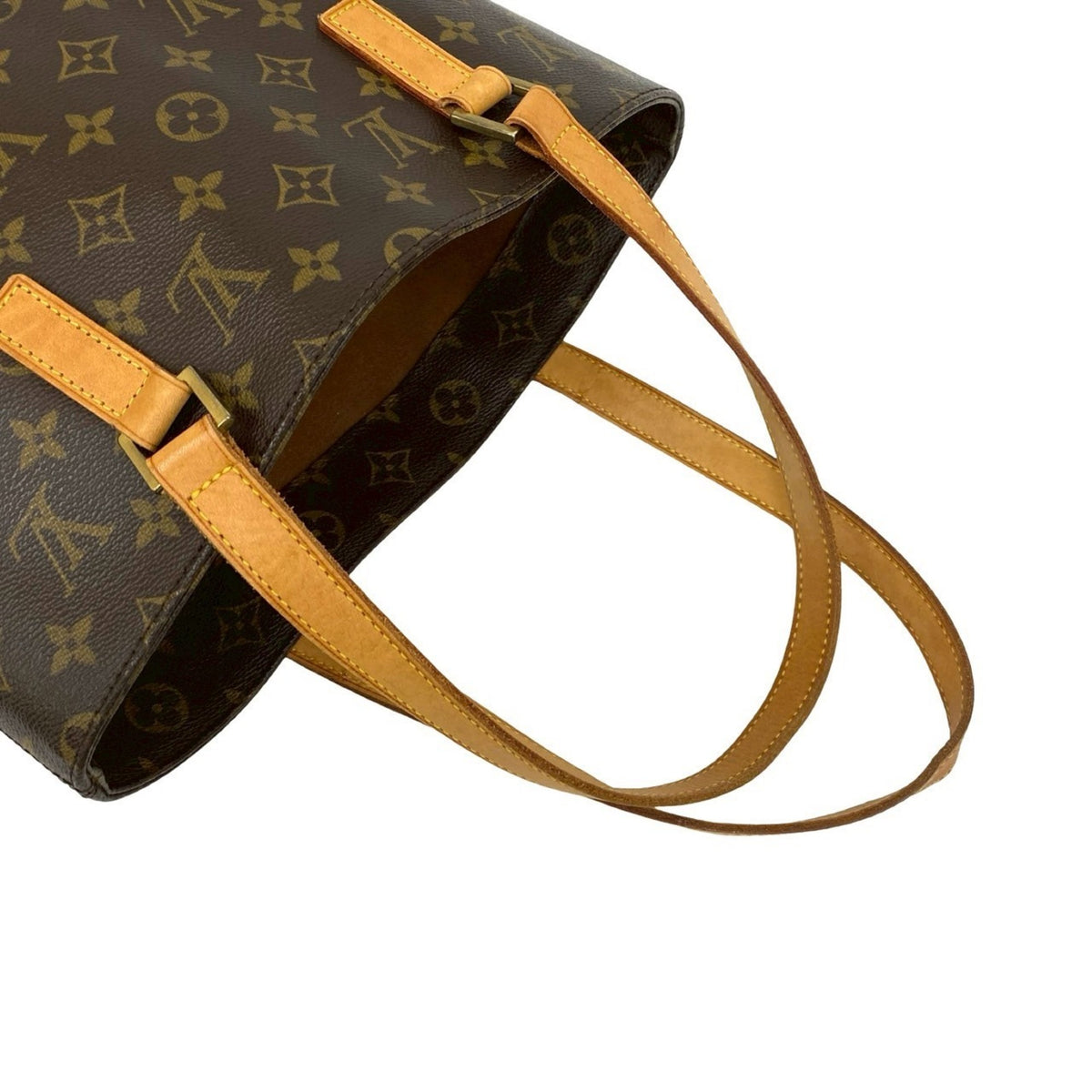 Louis Vuitton Brown Leather Pvc Shoulder Bag Tote Bag (Pre-Owned)