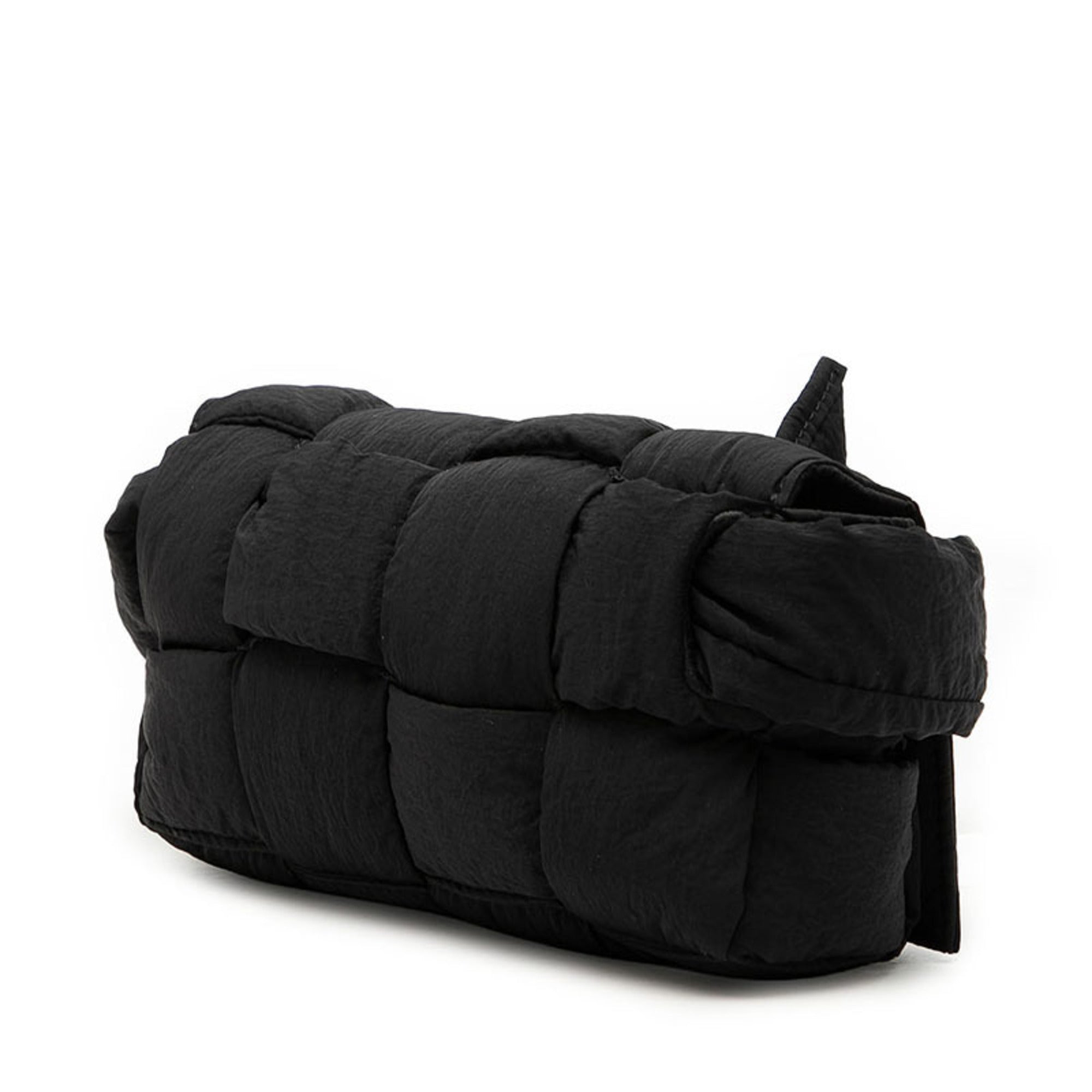 Bottega Veneta Black Nylon Shoulder Bag (Pre-Owned)