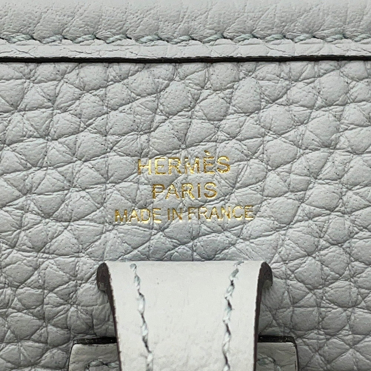 Hermes Evelyne Gold Taurillon Clemence Leather Handbag Shoulder Bag (Pre-Owned)