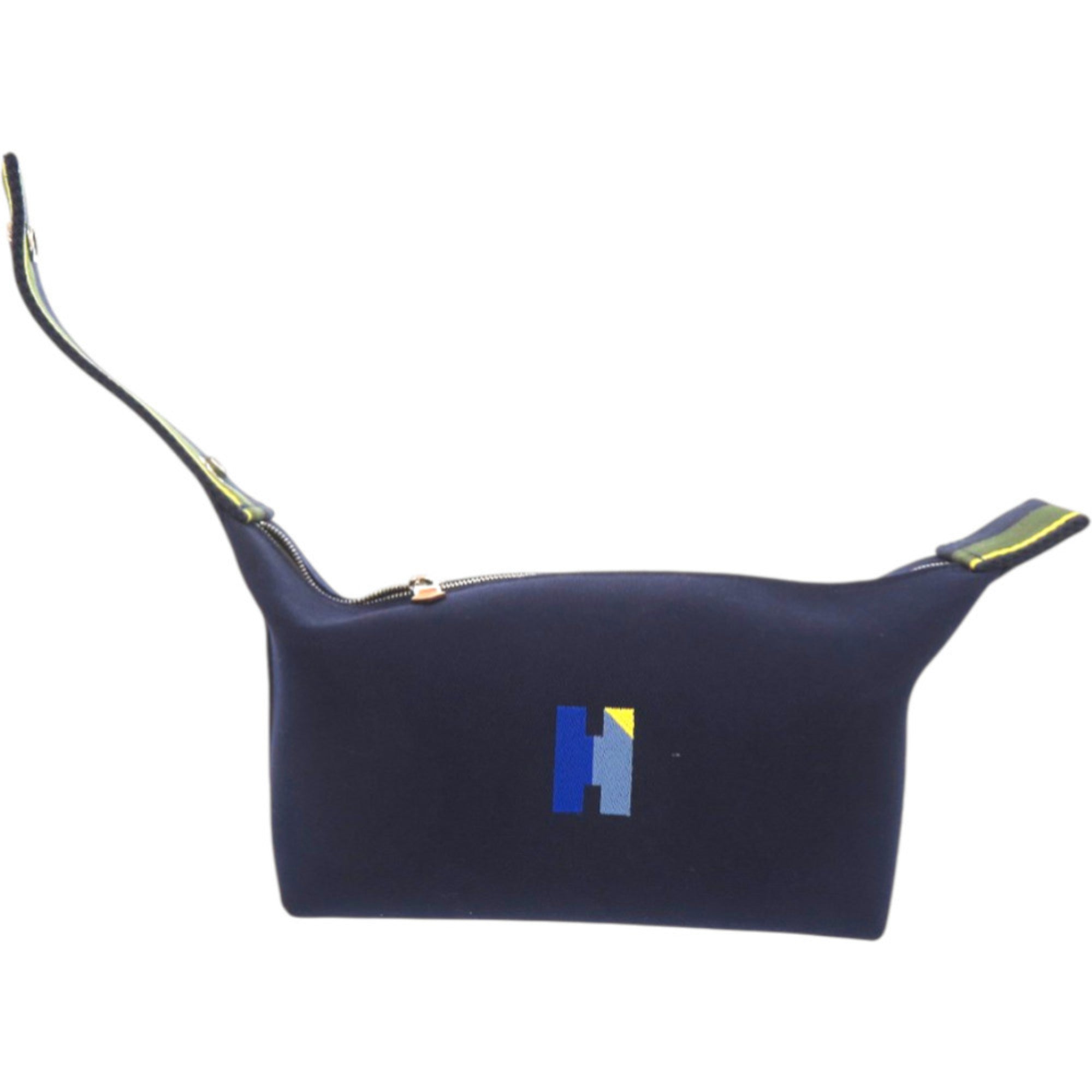 Hermes Green Yellow Cotton Polyester Handbag (Pre-Owned)