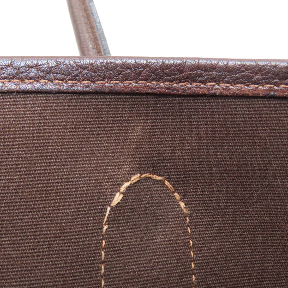 Hermes Dark Brown Leather Handbag (Pre-Owned)