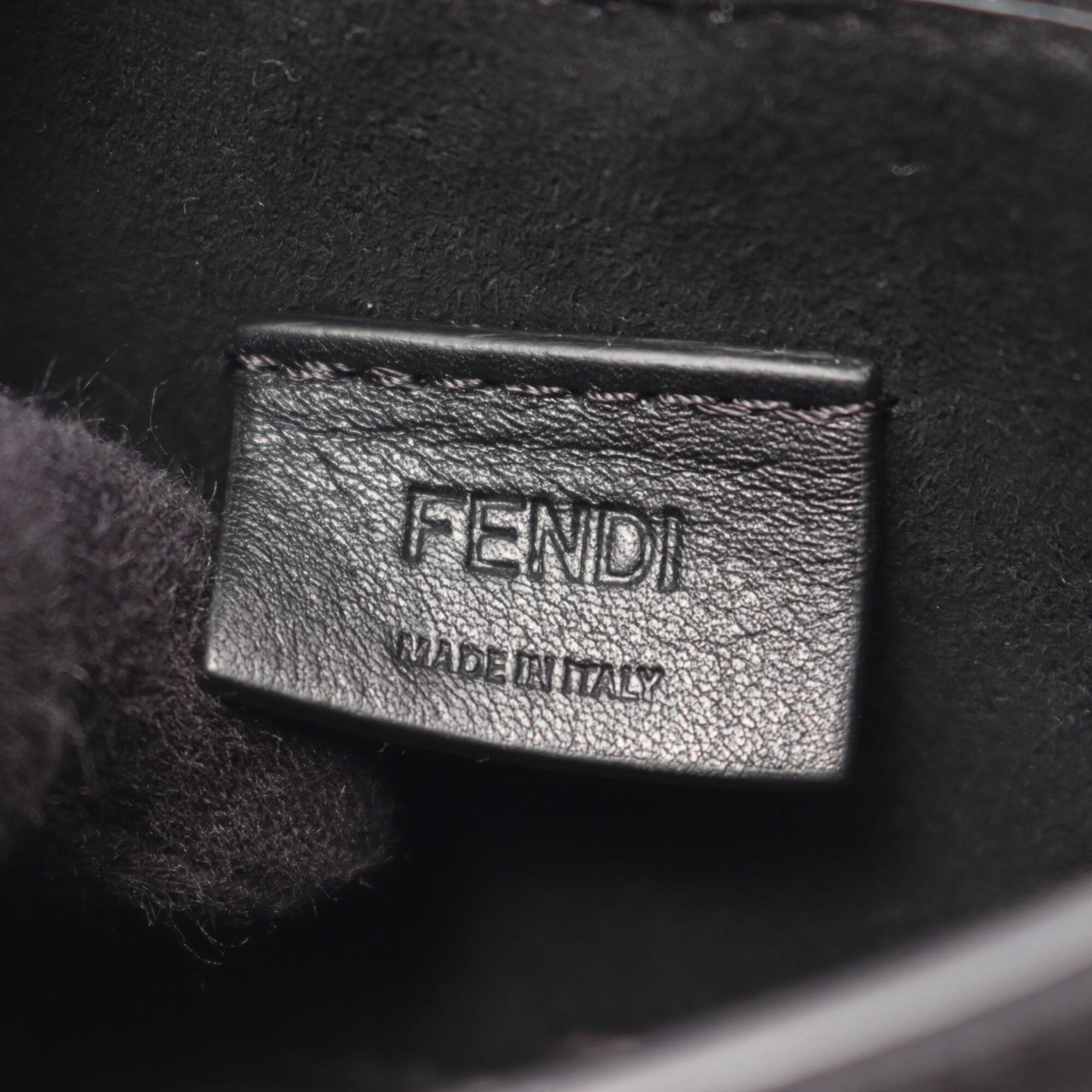 Fendi Black Leather Handbag Shoulder Bag (Pre-Owned)