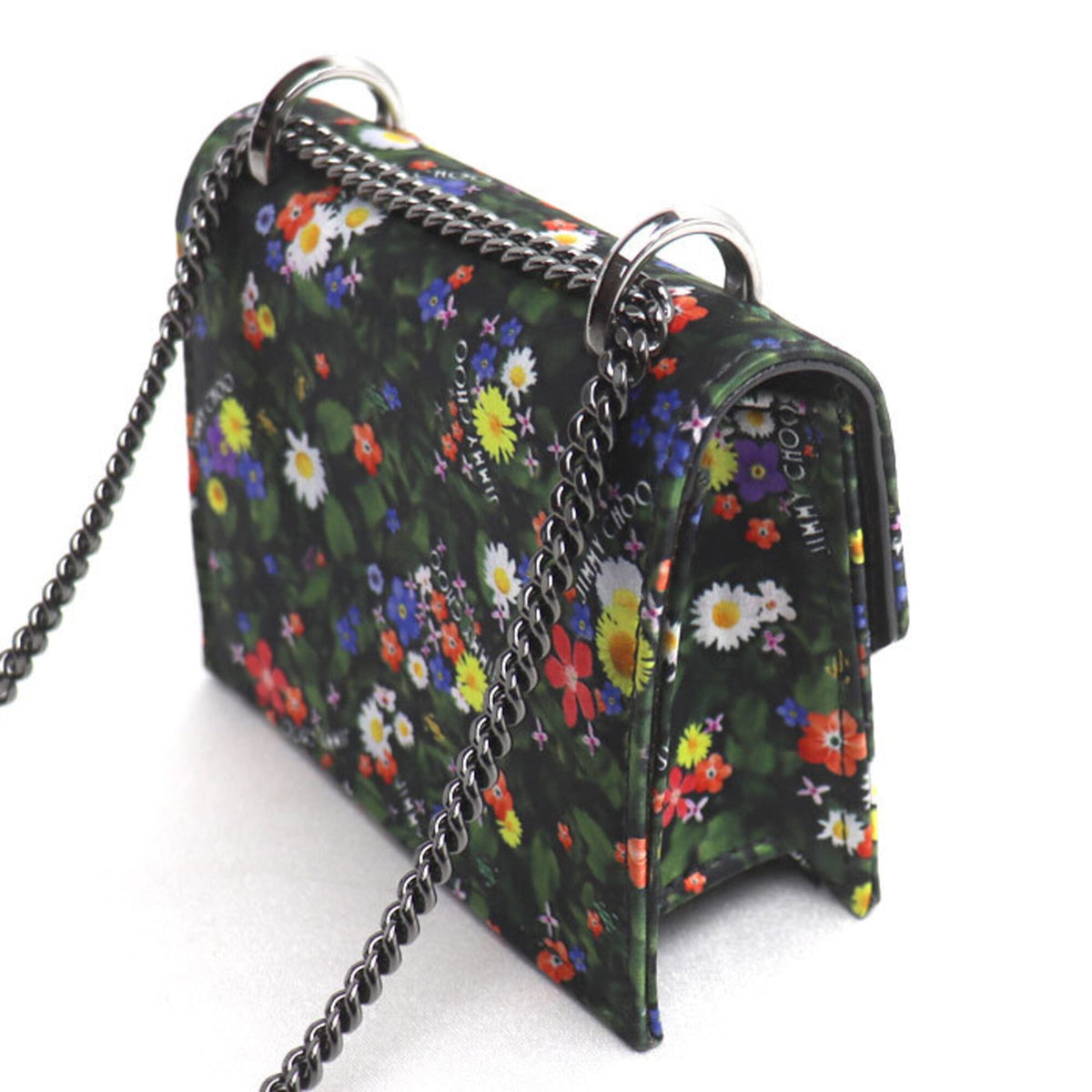 Jimmy Choo Multi-Color Satin Shoulder Bag (Pre-Owned)