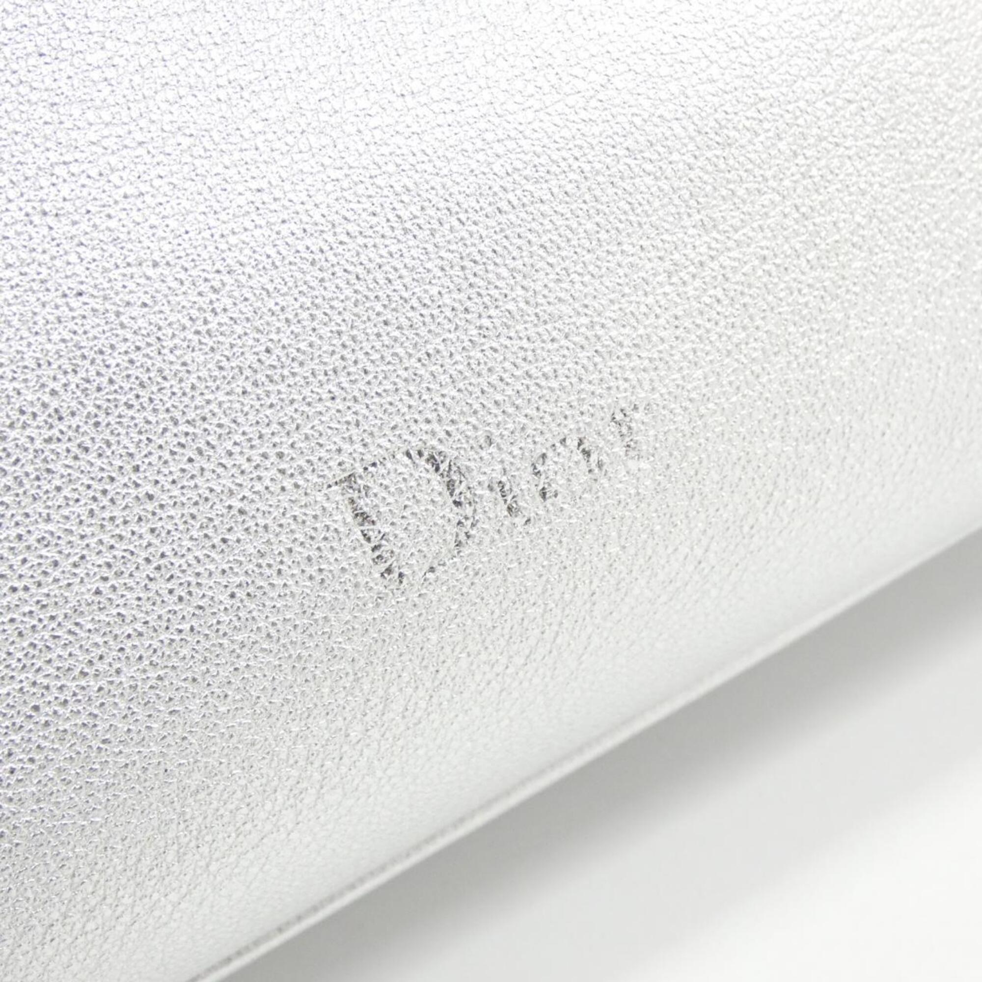Christian Dior Silver Leather Clutch Bag (Pre-Owned)