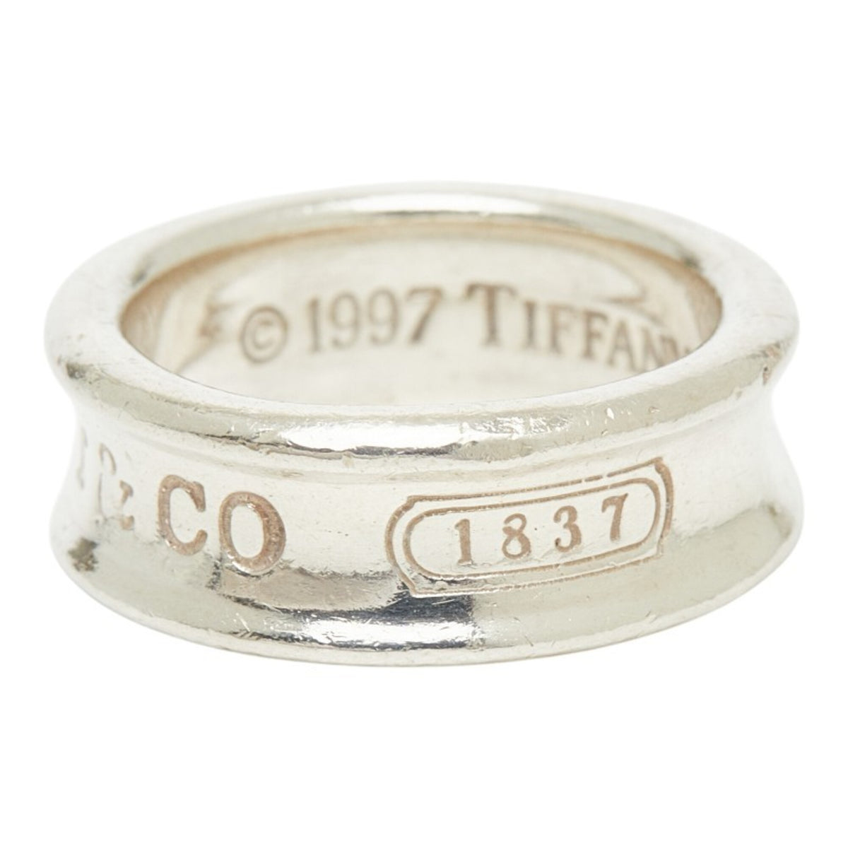 Tiffany Silver Silver 925 Band Ring (Pre-Owned)