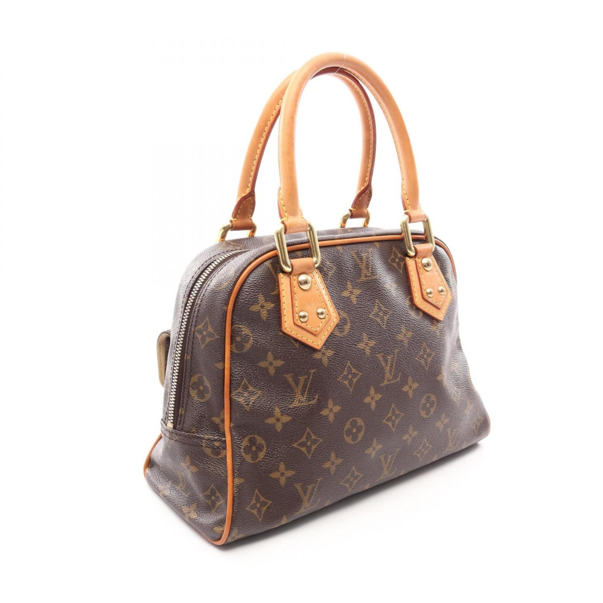 Louis Vuitton Brown Coated Canvas Rayon Handbag (Pre-Owned)