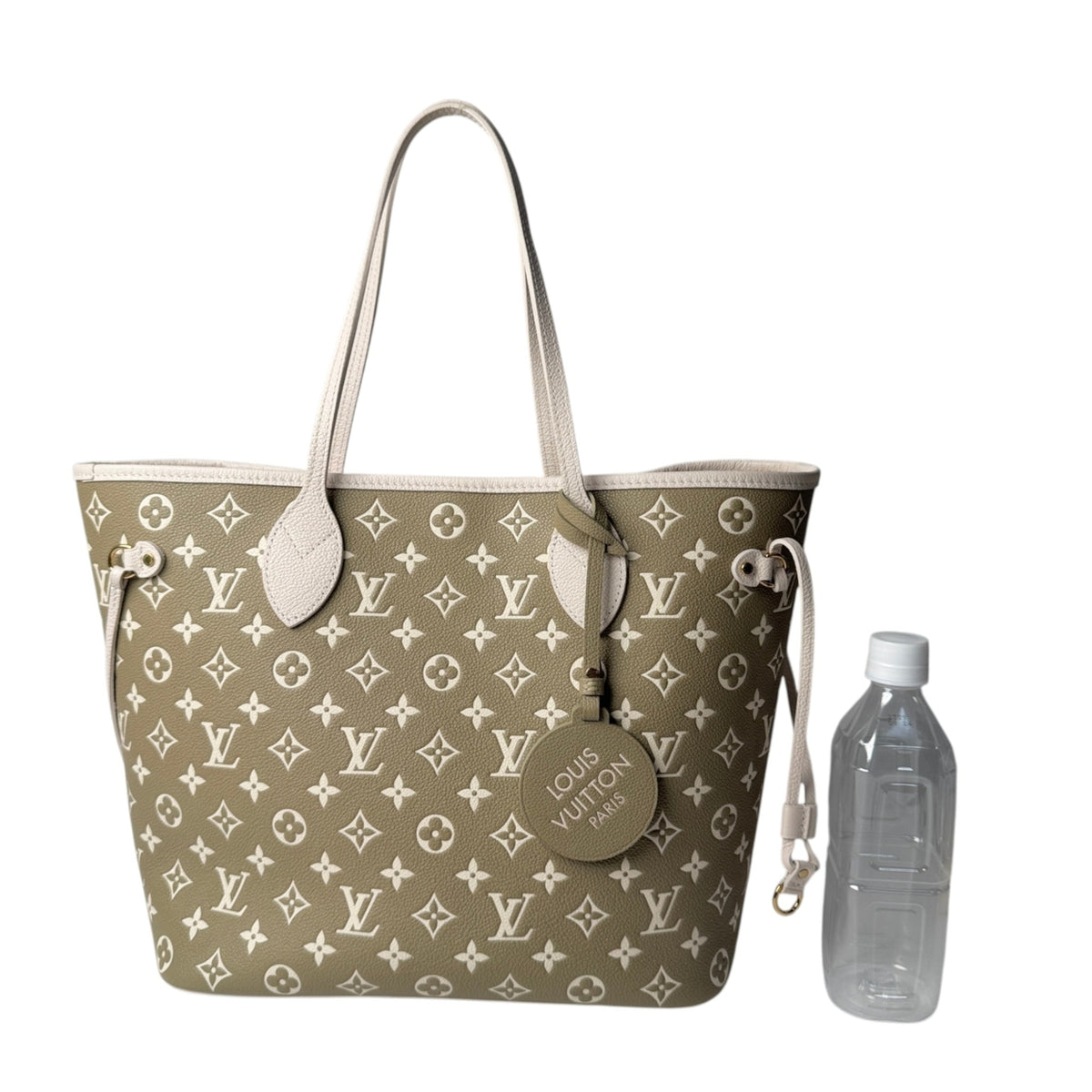 Louis Vuitton Beige Khaki Monogram Empreinte Pouch (Pre-Owned)
