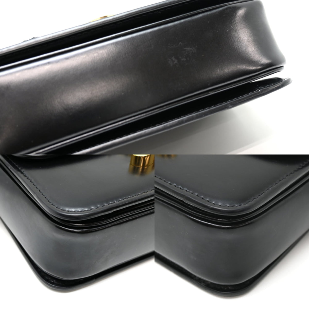 Celine Black Leather Shoulder Bag (Pre-Owned)