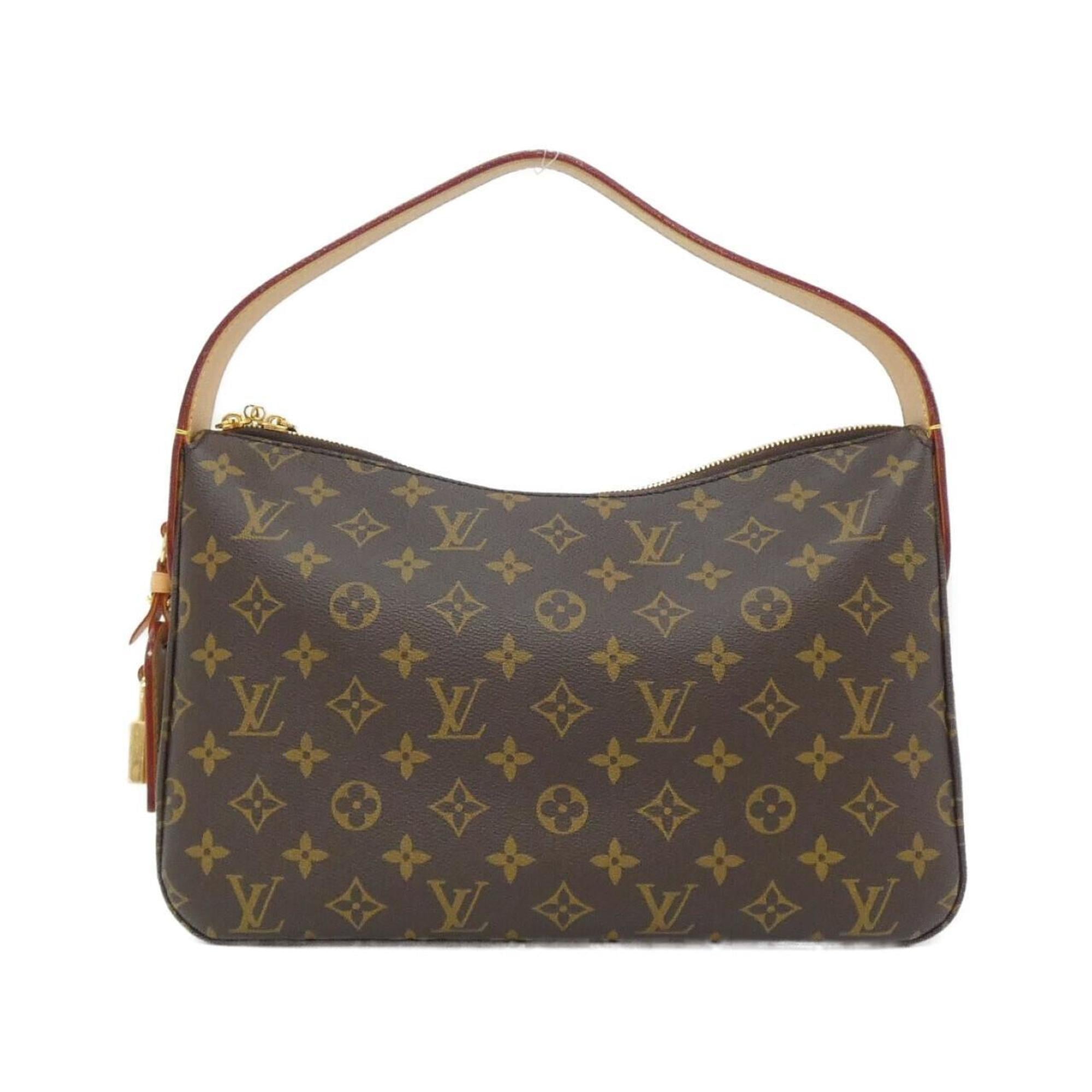 Louis Vuitton Monogram Marron Coated Canvas Shoulder Bag (Pre-Owned)