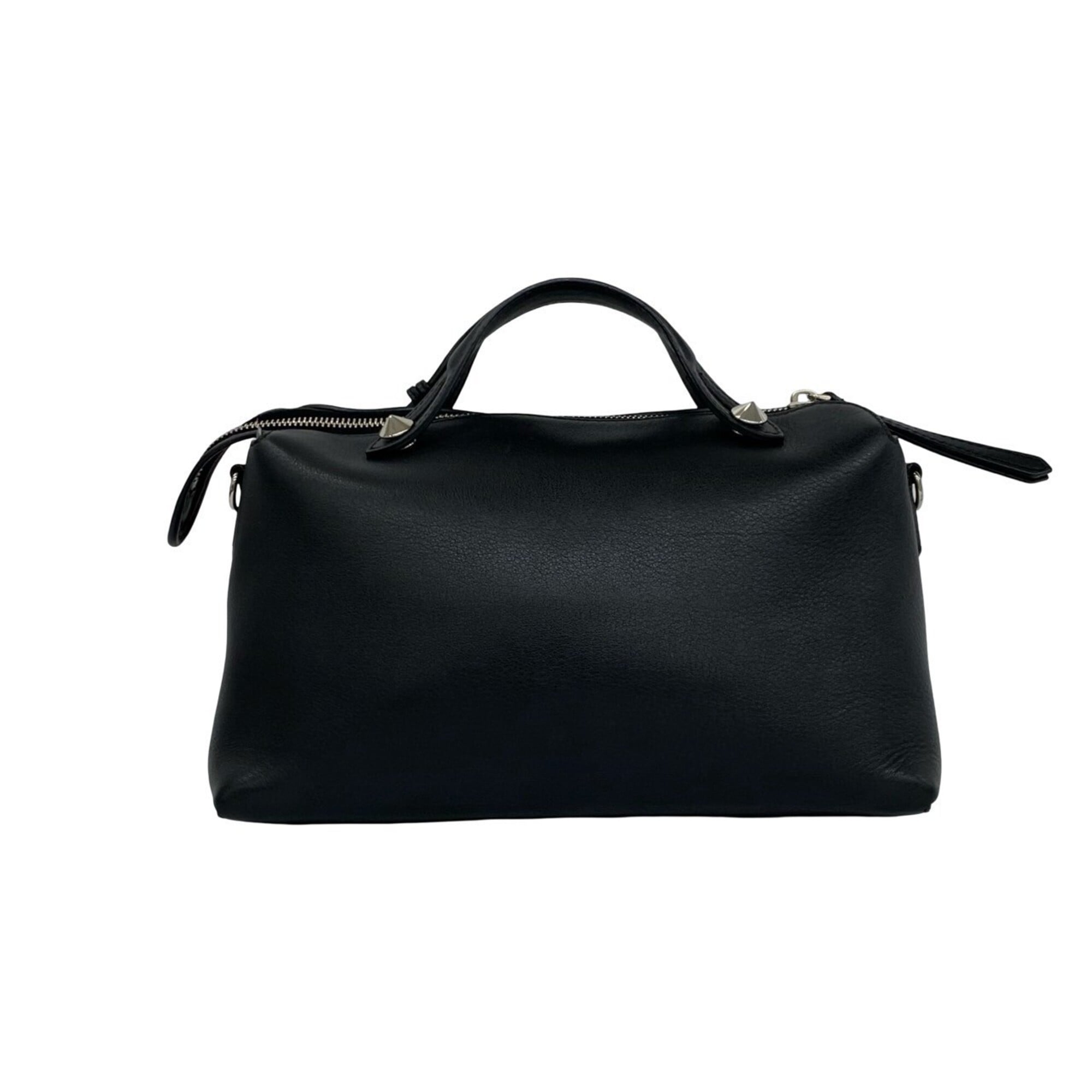 Fendi Black Leather Handbag Shoulder Bag (Pre-Owned)