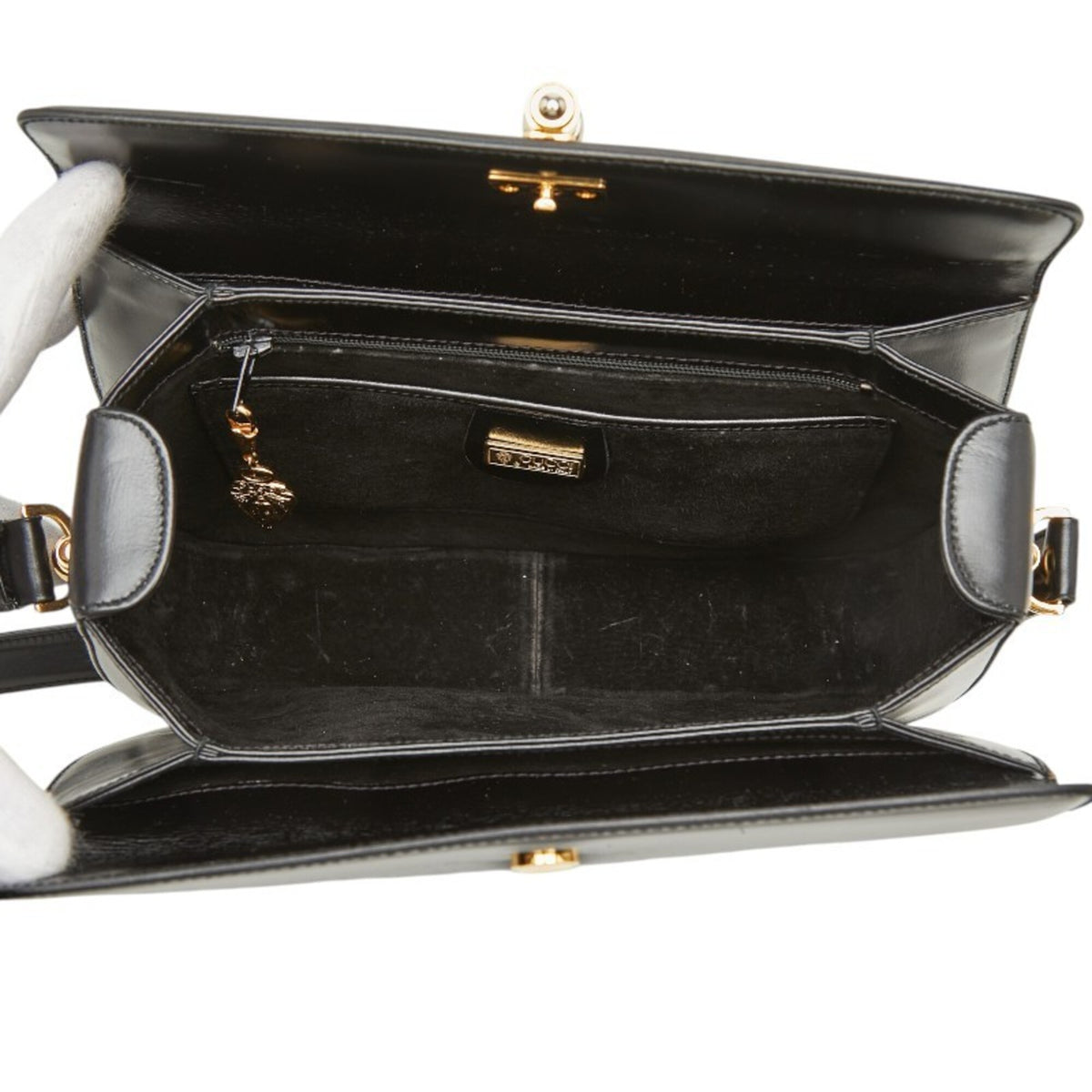 Gucci Black Leather Shoulder Bag (Pre-Owned)
