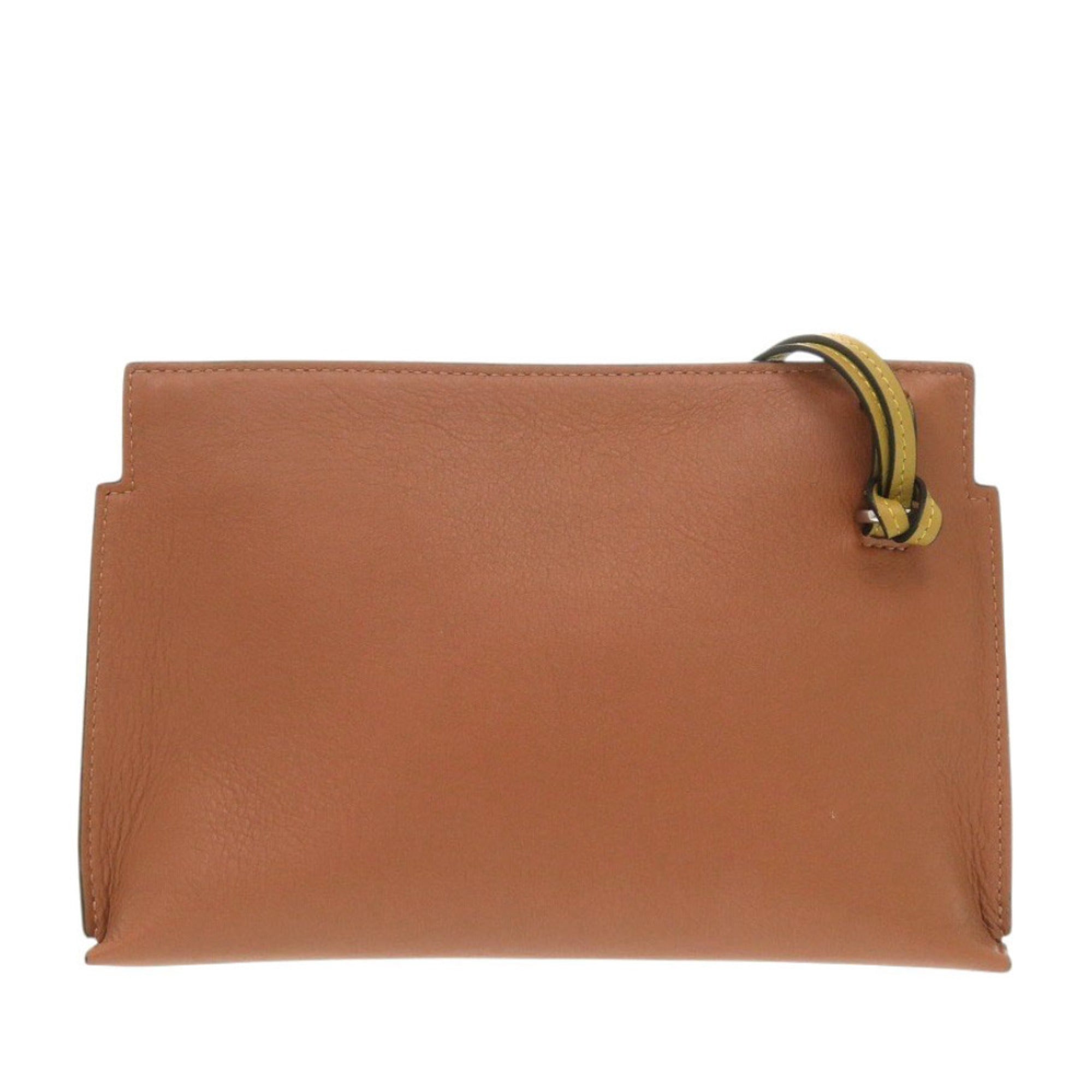 Loewe Brown Leather Pouch (Pre-Owned)