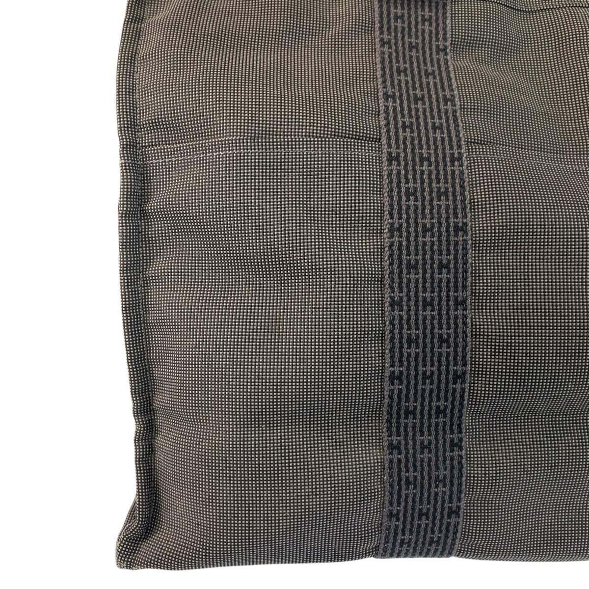 Hermes Gray Polyamide Polyester Handbag Tote Bag (Pre-Owned)
