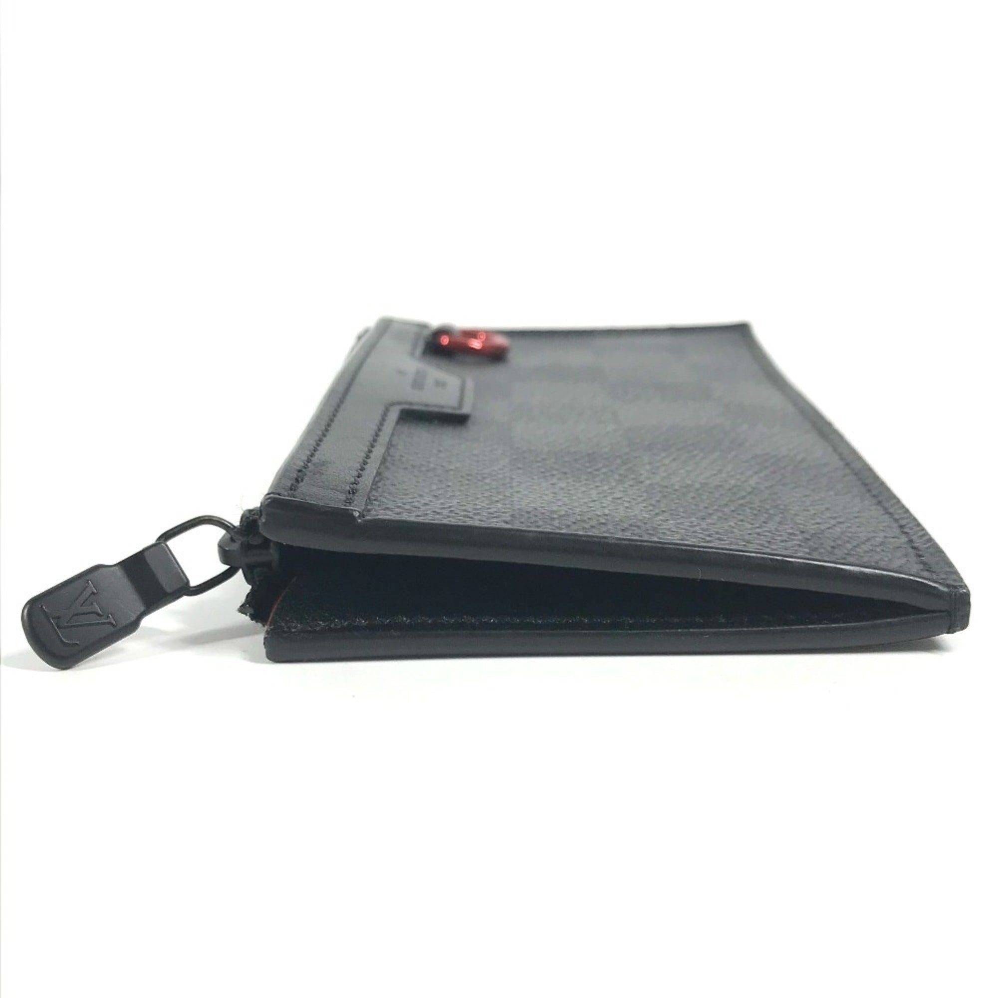 Louis Vuitton Damier Graphite Black Damier Graphite Coin Purse/Coin Case (Pre-Owned)