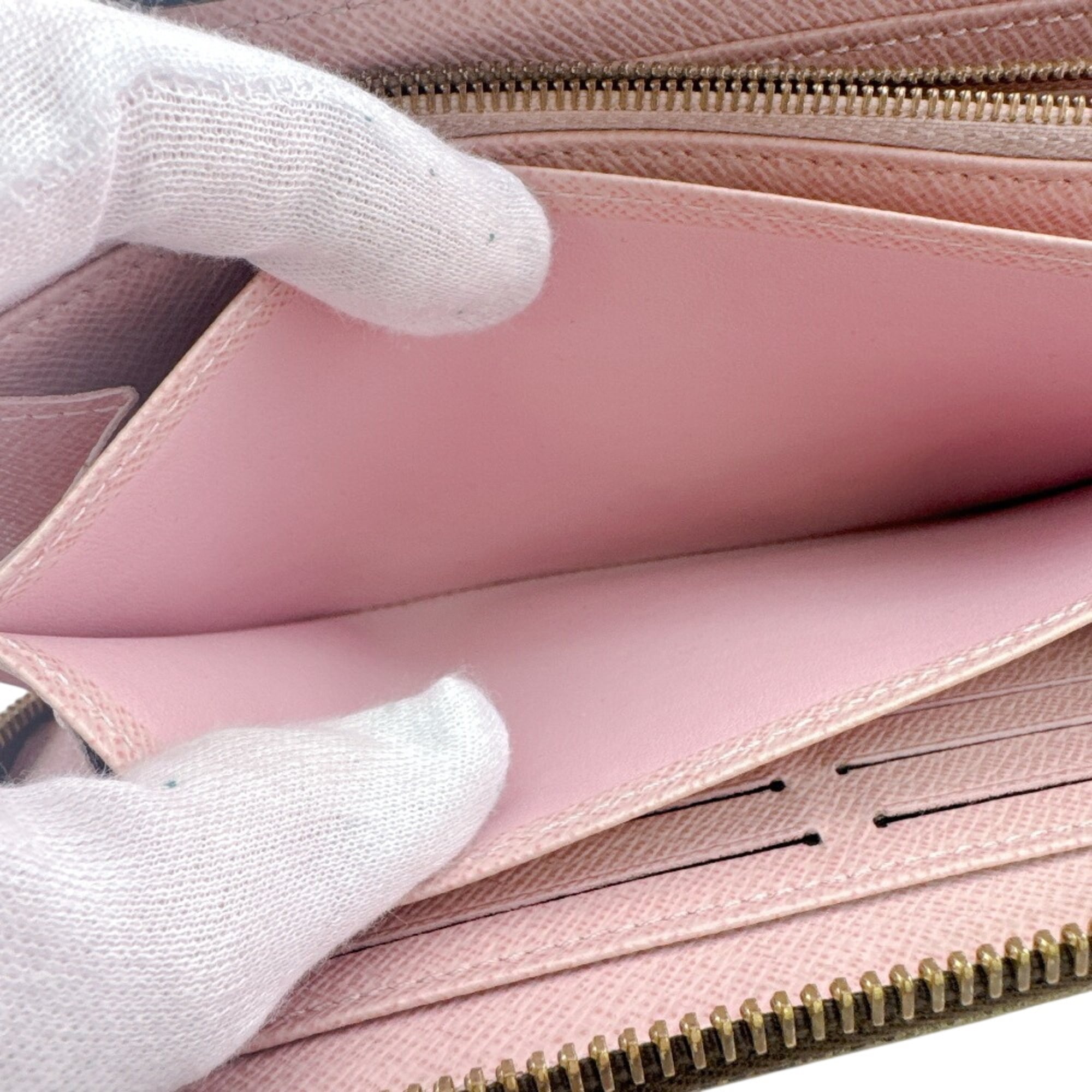 Louis Vuitton Brown Monogram Pink Monogram Long Wallet (Bi-Fold) (Pre-Owned)