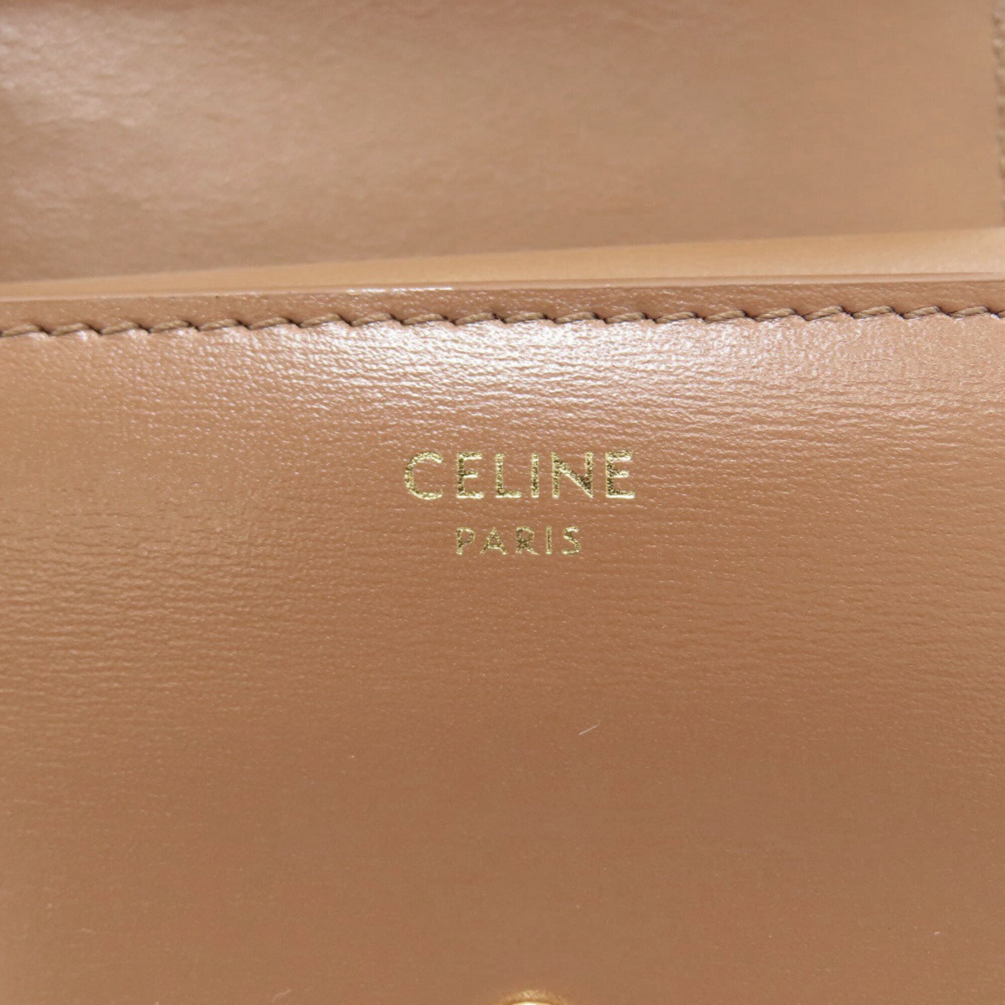 Celine Brown Leather Wallet (Tri-Fold) (Pre-Owned)