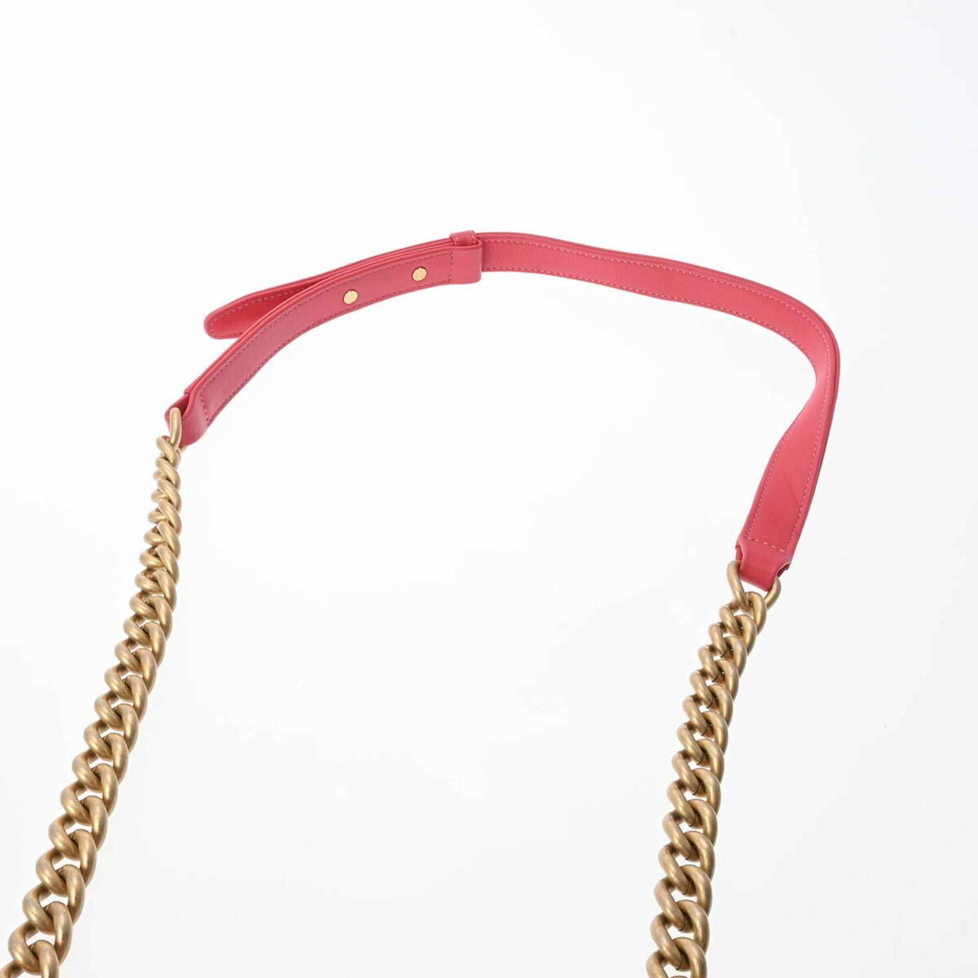 Chanel Boy Chanel Pink Caviar Leather Shoulder Bag (Pre-Owned)