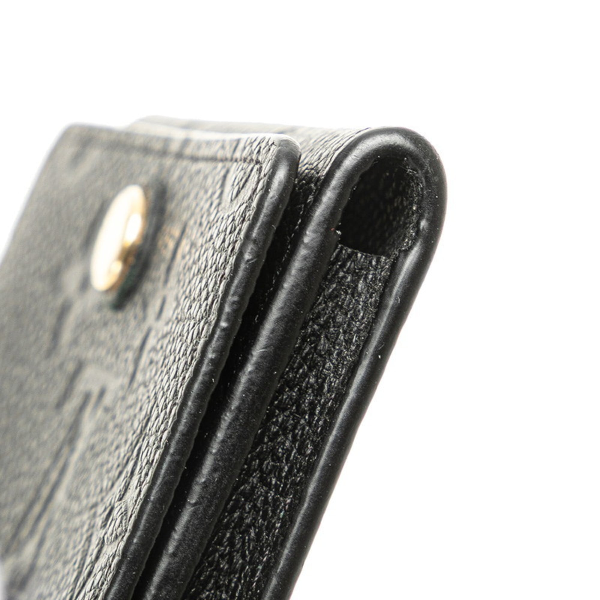 Louis Vuitton Black Noir Leather Wallet (Bi-Fold) (Pre-Owned)