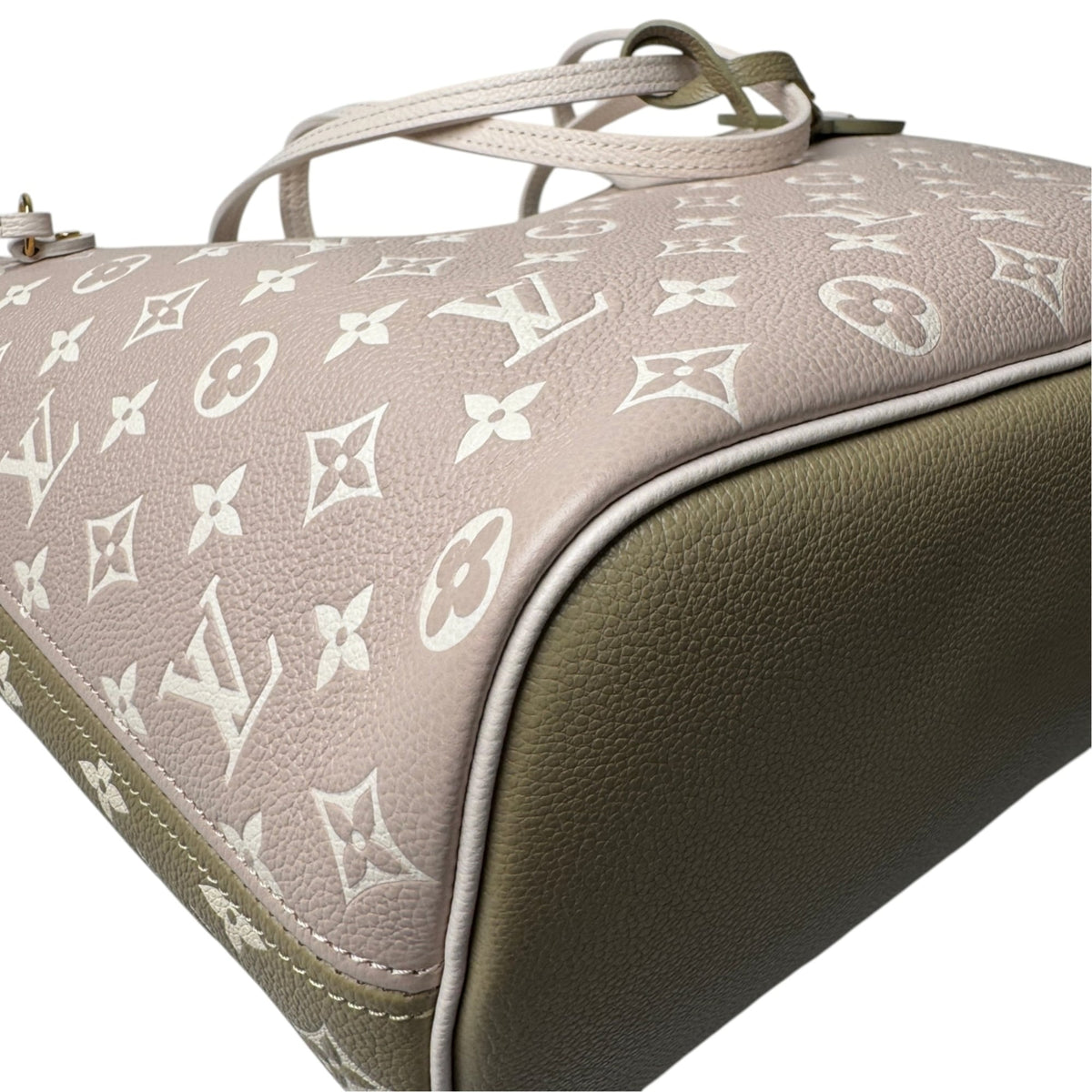 Louis Vuitton Beige Khaki Monogram Empreinte Pouch (Pre-Owned)