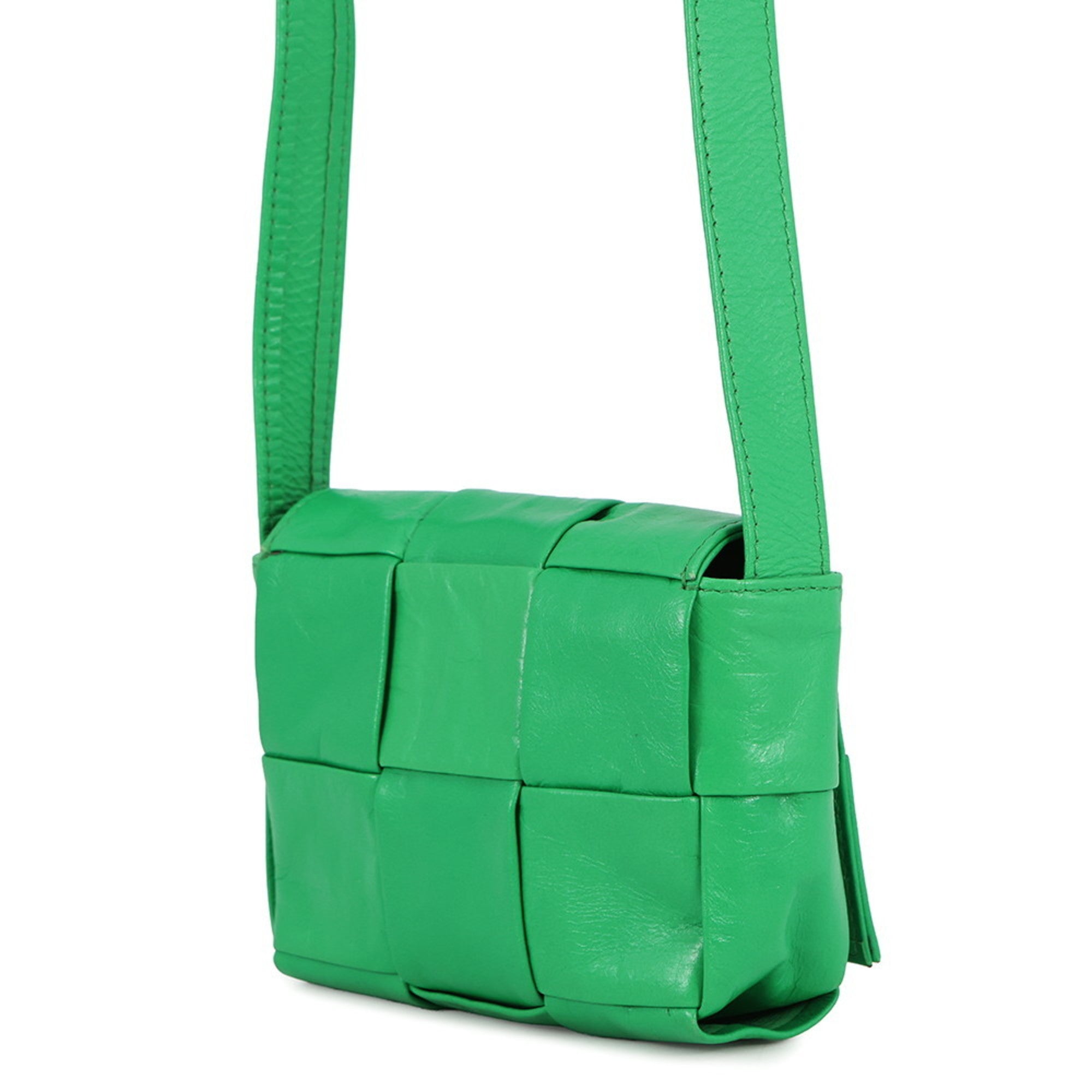 Bottega Veneta Green Handbag Shoulder Bag (Pre-Owned)