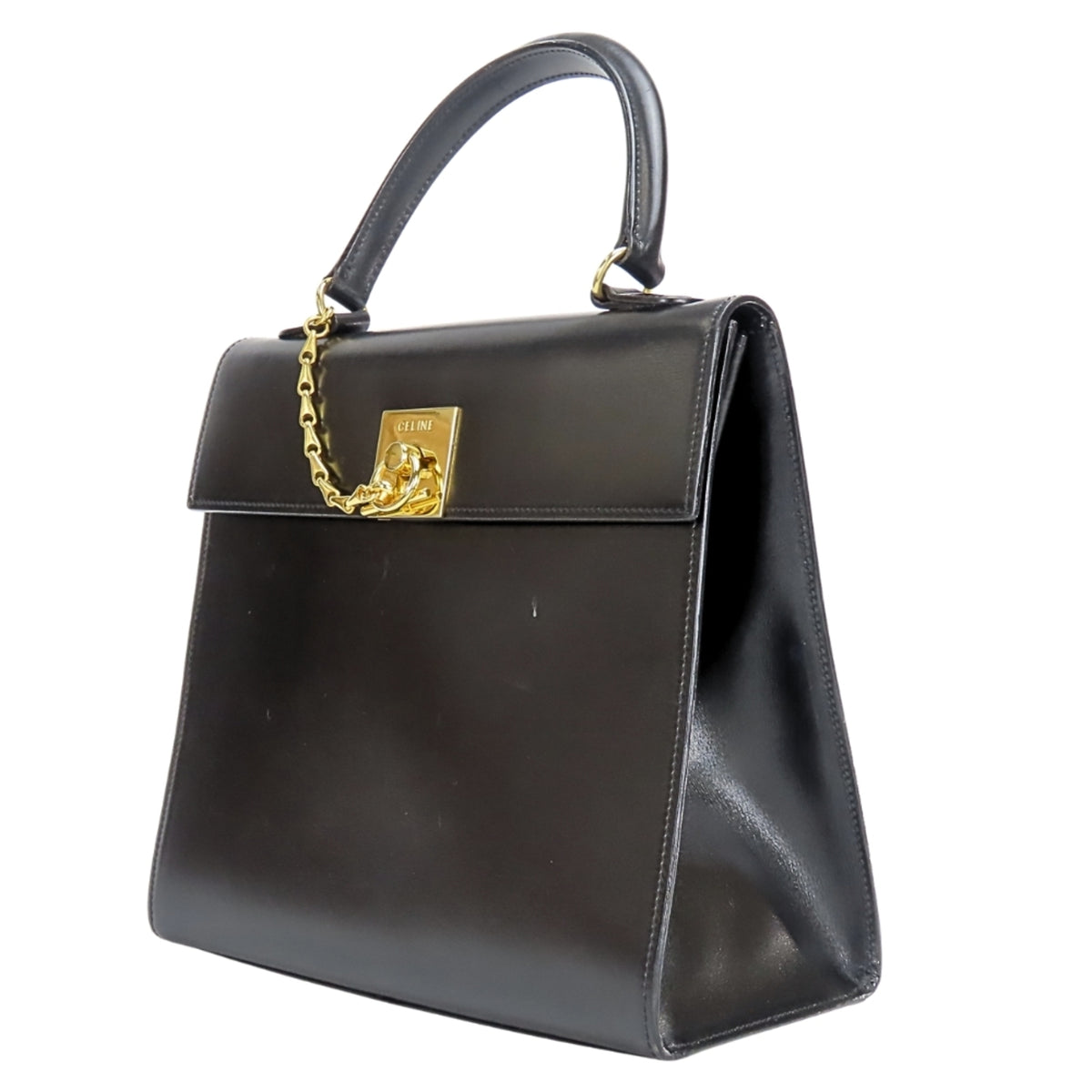 Celine Black Leather Handbag (Pre-Owned)
