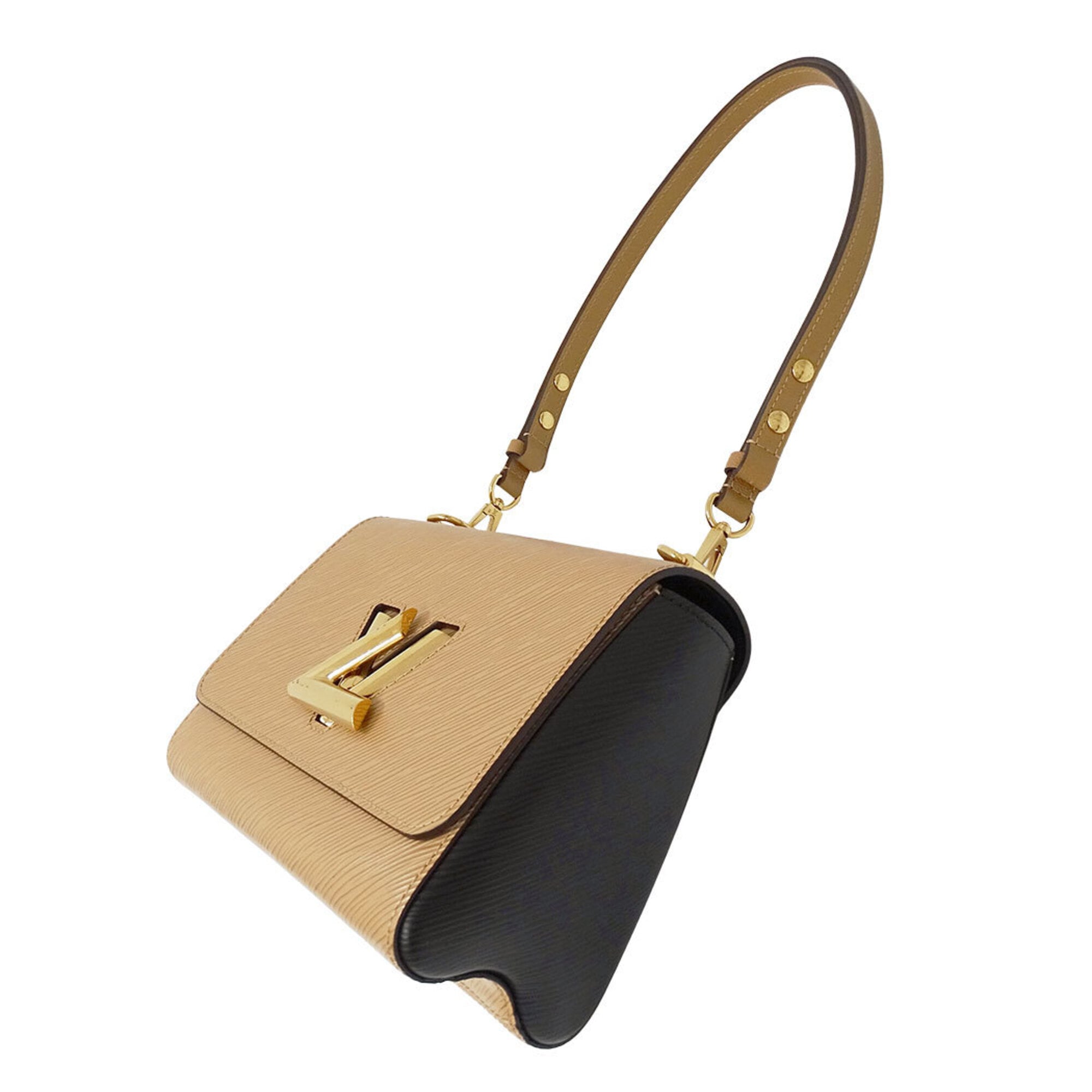 Louis Vuitton Black Camel Epi Leather Handbag Shoulder Bag (Pre-Owned)