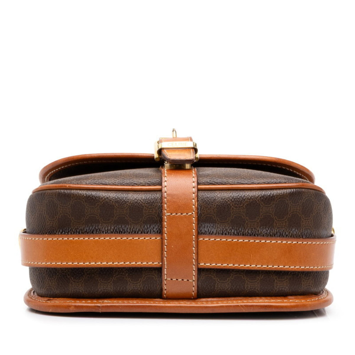 Celine Brown Pvc Leather Shoulder Bag (Pre-Owned)