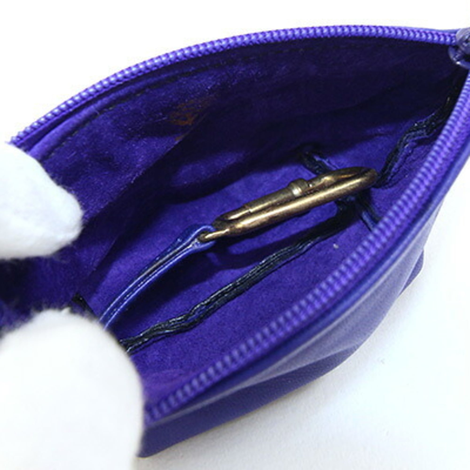 Gucci Blue Leather Coin Purse/Coin Case (Pre-Owned)