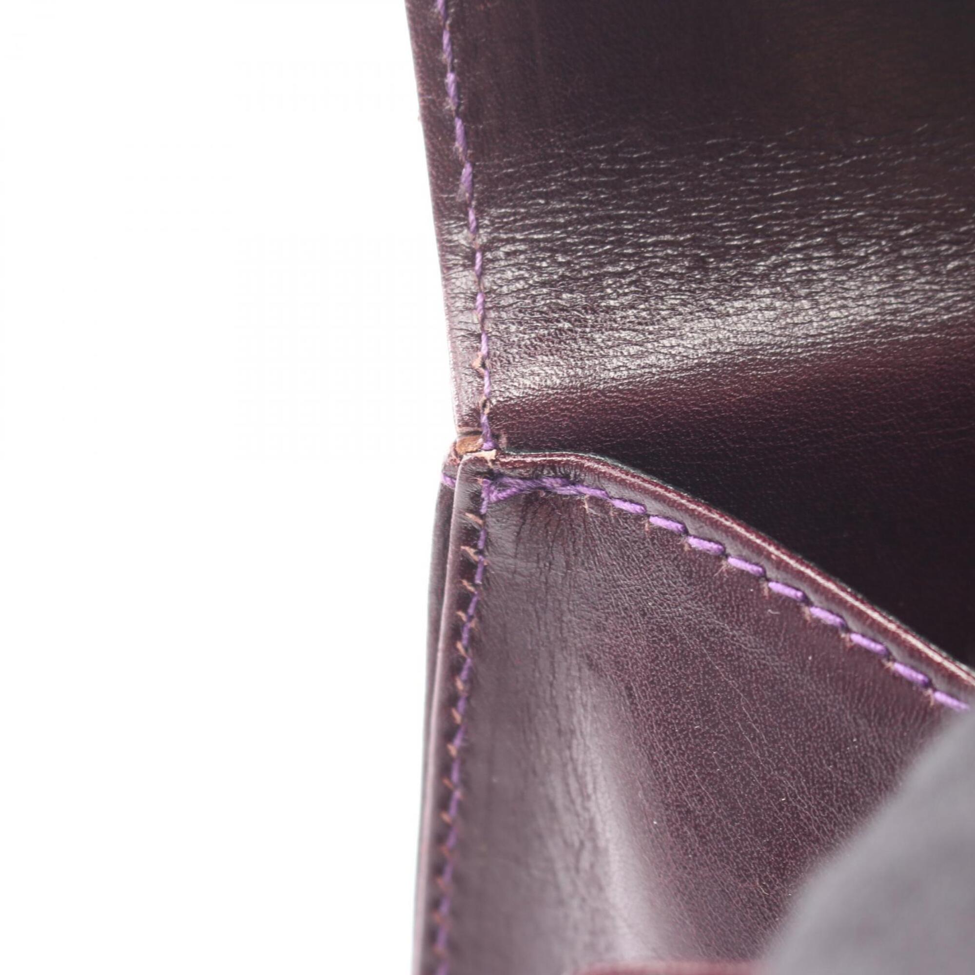 Salvatore Ferragamo Purple Leather Handbag (Pre-Owned)