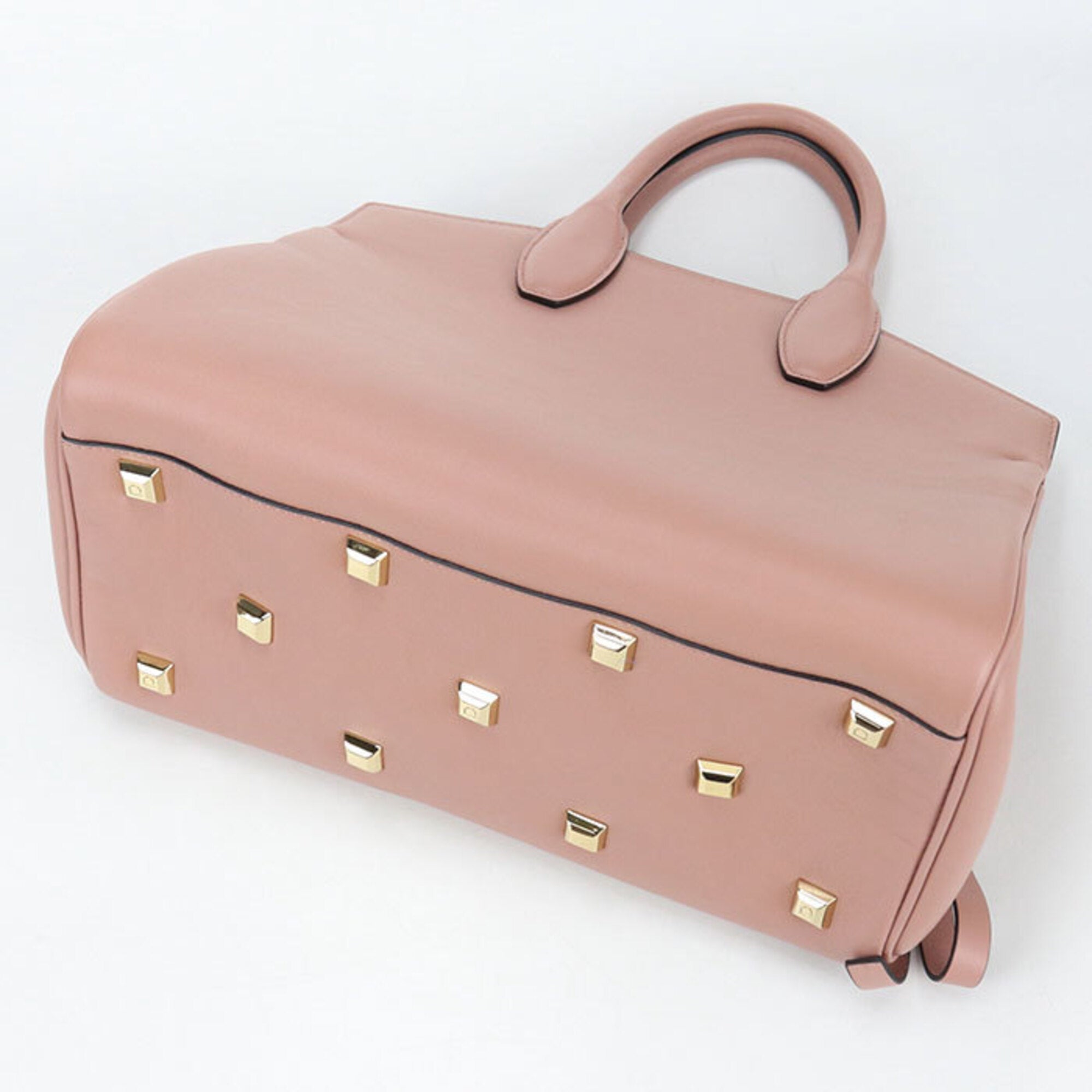 Salvatore Ferragamo Pink Leather Tote Bag (Pre-Owned)