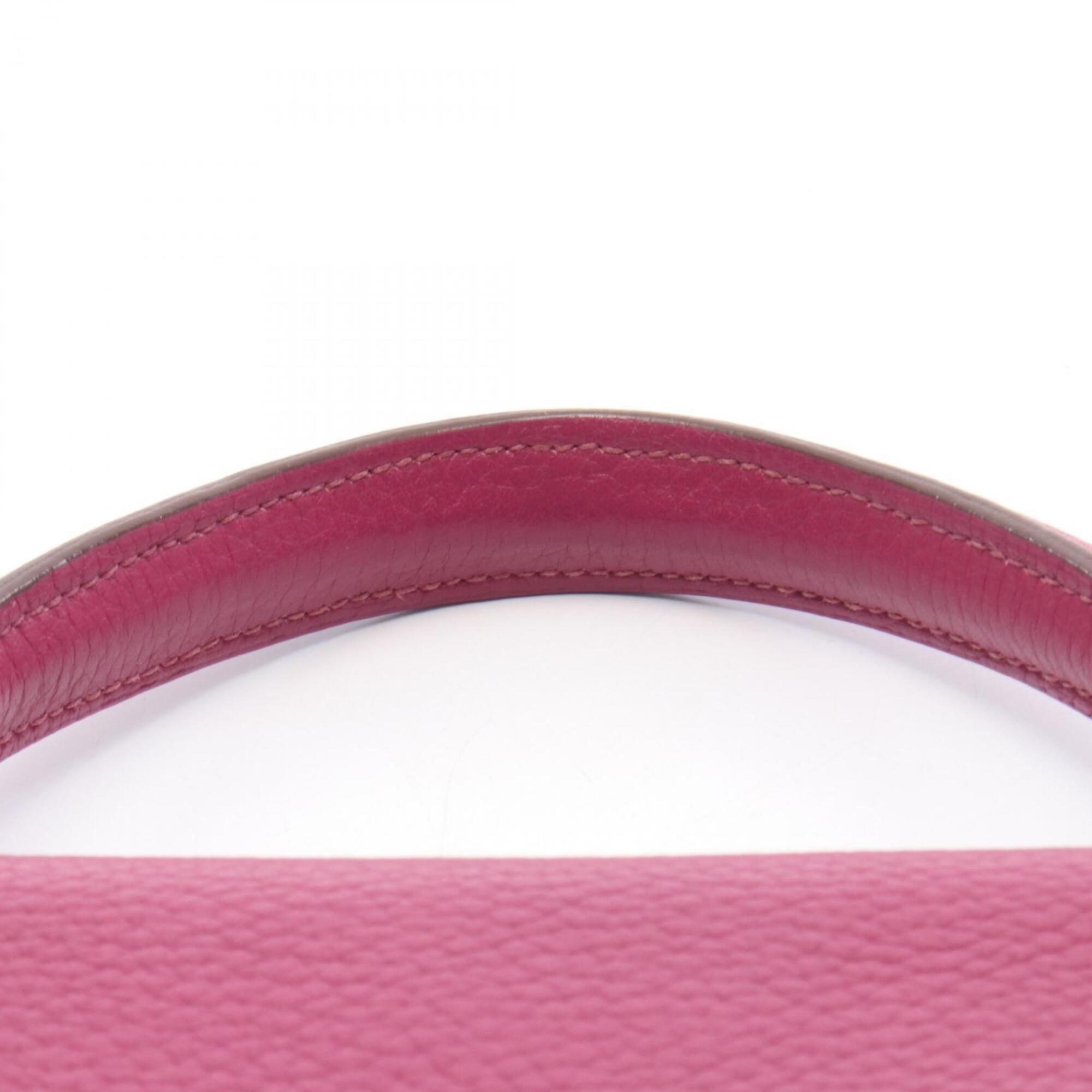 Hermes Purple Taurillon Clemence Leather Handbag (Pre-Owned)