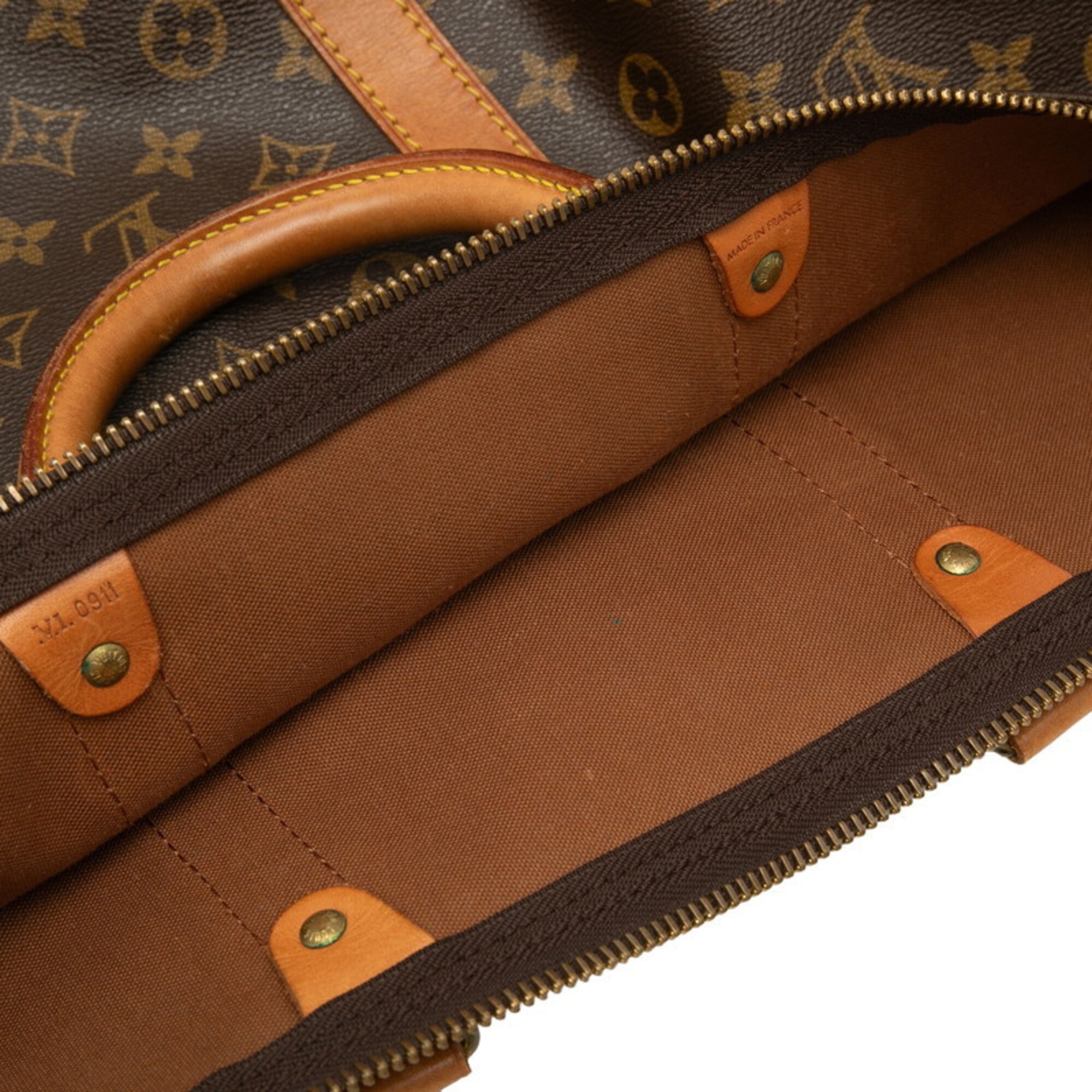 Louis Vuitton Brown Monogram Pvc Leather Boston Bag Shoulder Bag (Pre-Owned)