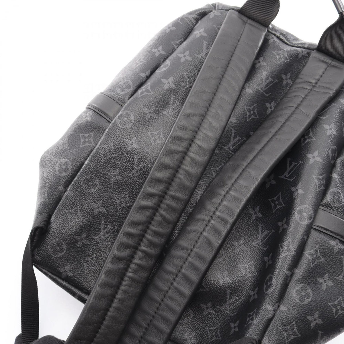 Louis Vuitton Black Pvc Leather Backpack Handbag (Pre-Owned)