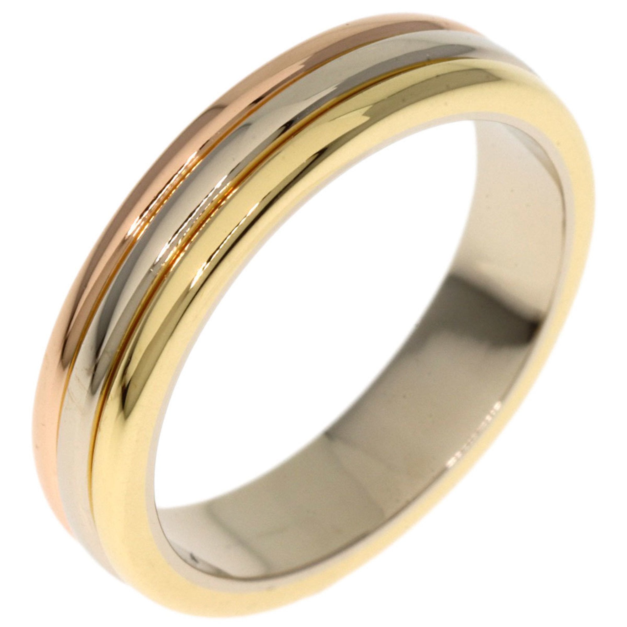 Cartier Pink White Yellow Band Ring (Pre-Owned)