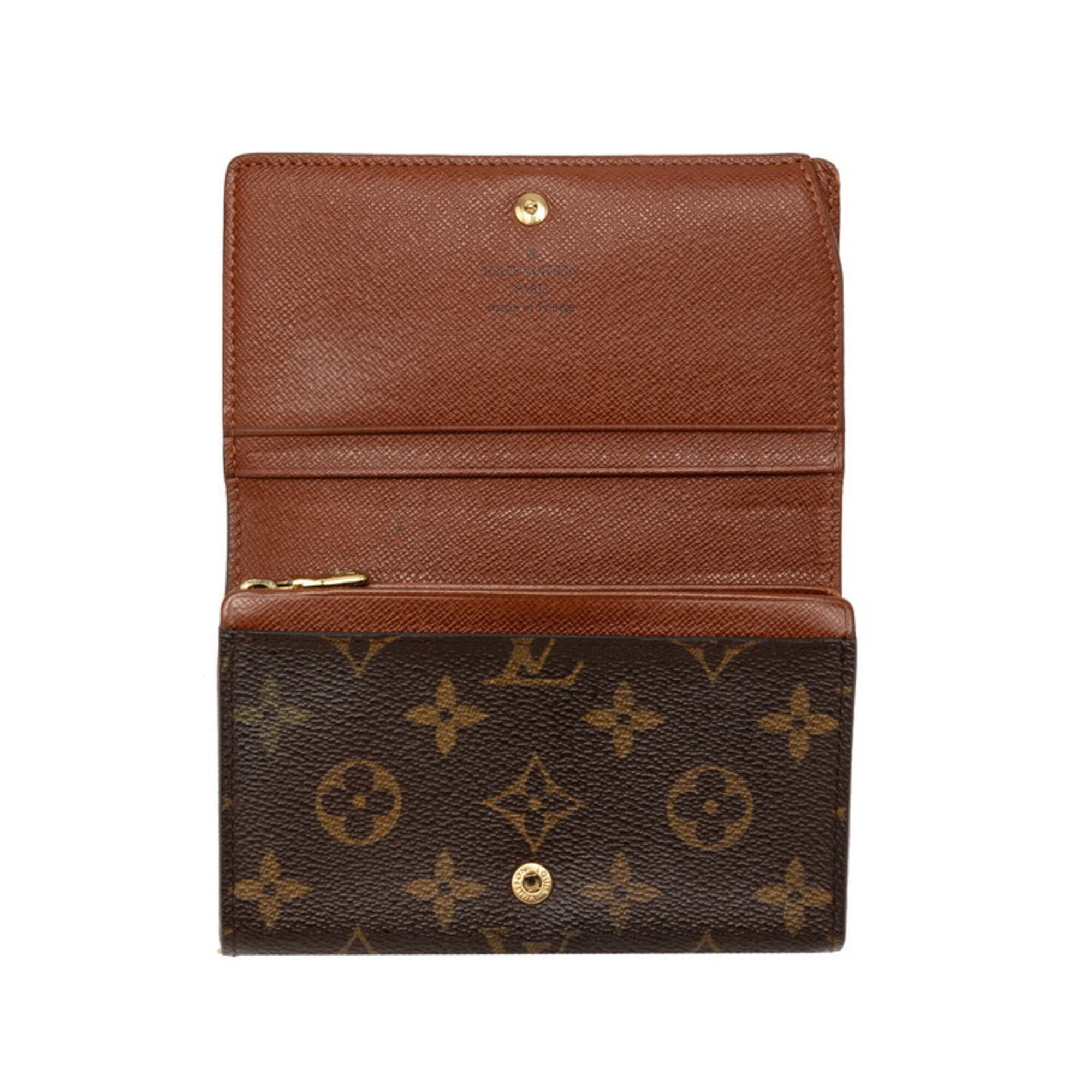 Louis Vuitton Monogram Brown Pvc Leather Wallet (Bi-Fold) (Pre-Owned)