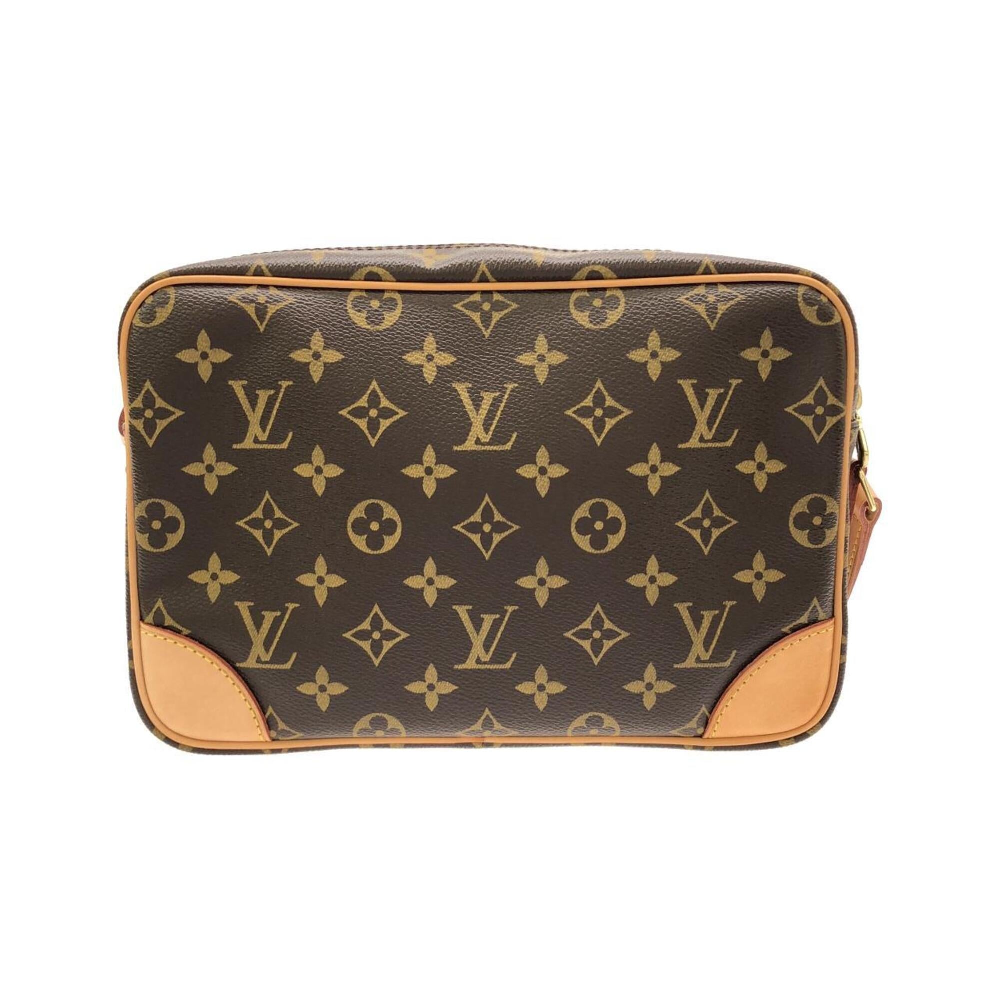 Louis Vuitton Marron Coated Canvas Shoulder Bag (Pre-Owned)