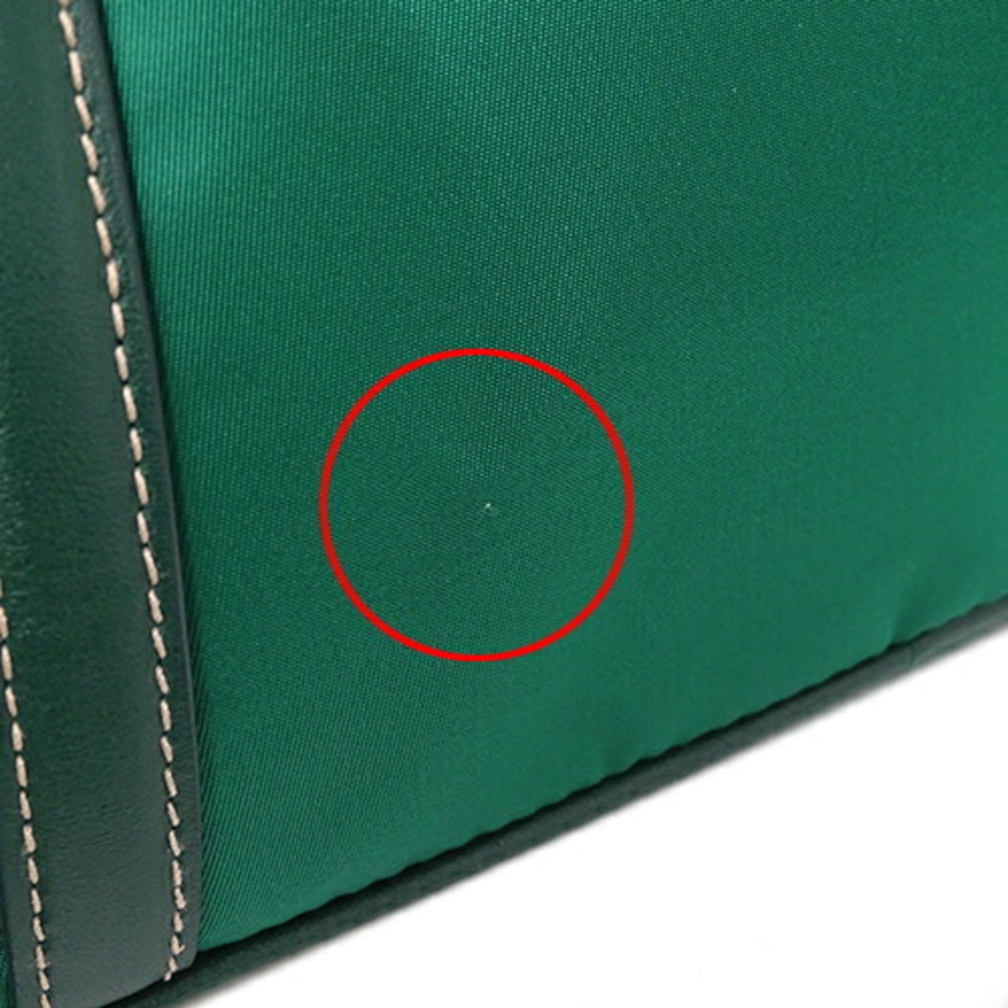 Prada Green Nylon Handbag Shoulder Bag (Pre-Owned)